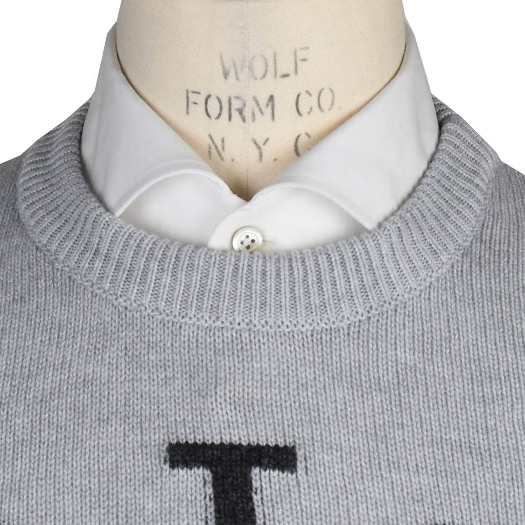 Kiton Gray Cashmere Sweater Crewneck — view 4