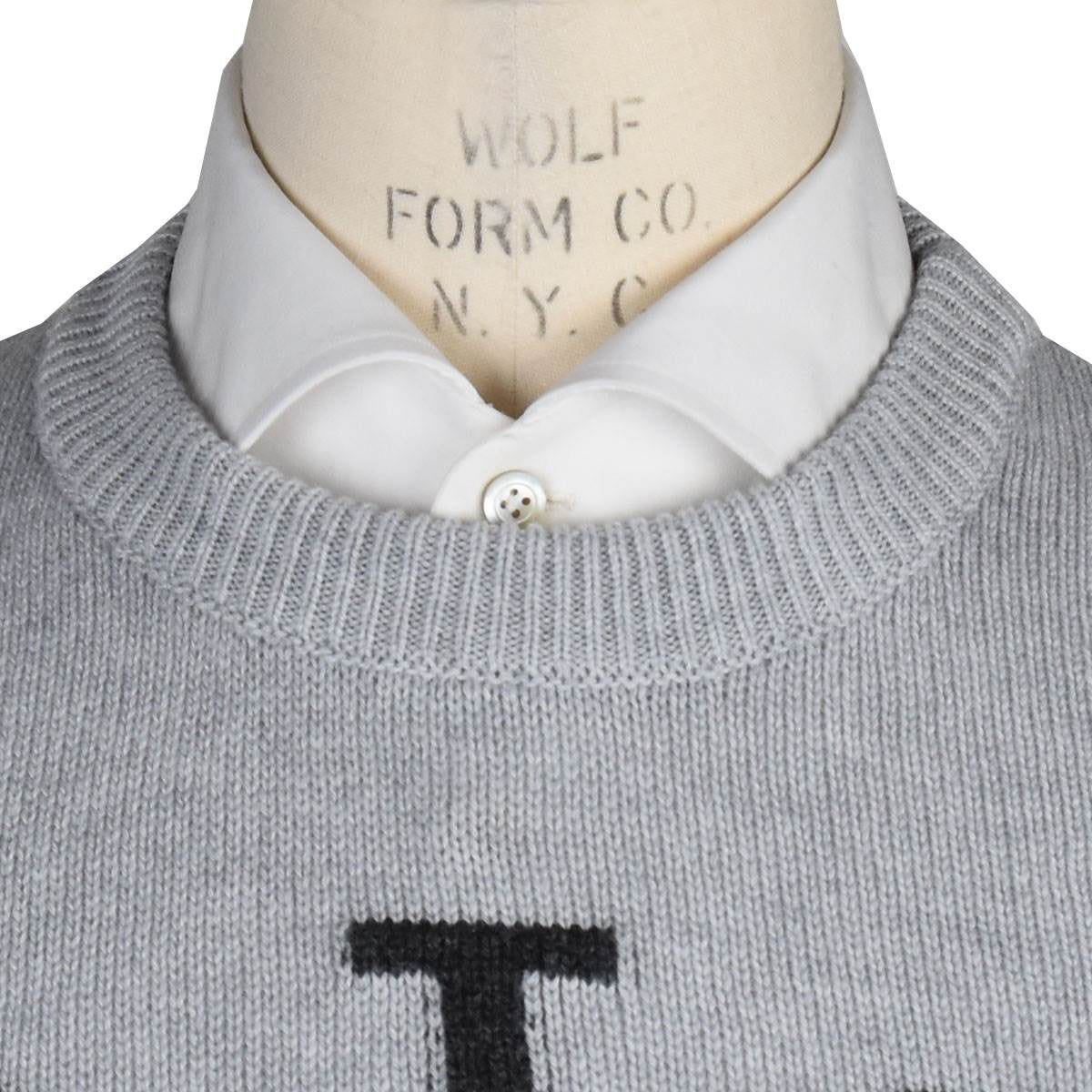 Kiton Gray Cashmere Sweater Crewneck — view 4