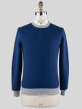 Kiton Blue Gray Cashmere Sweater Crewneck
