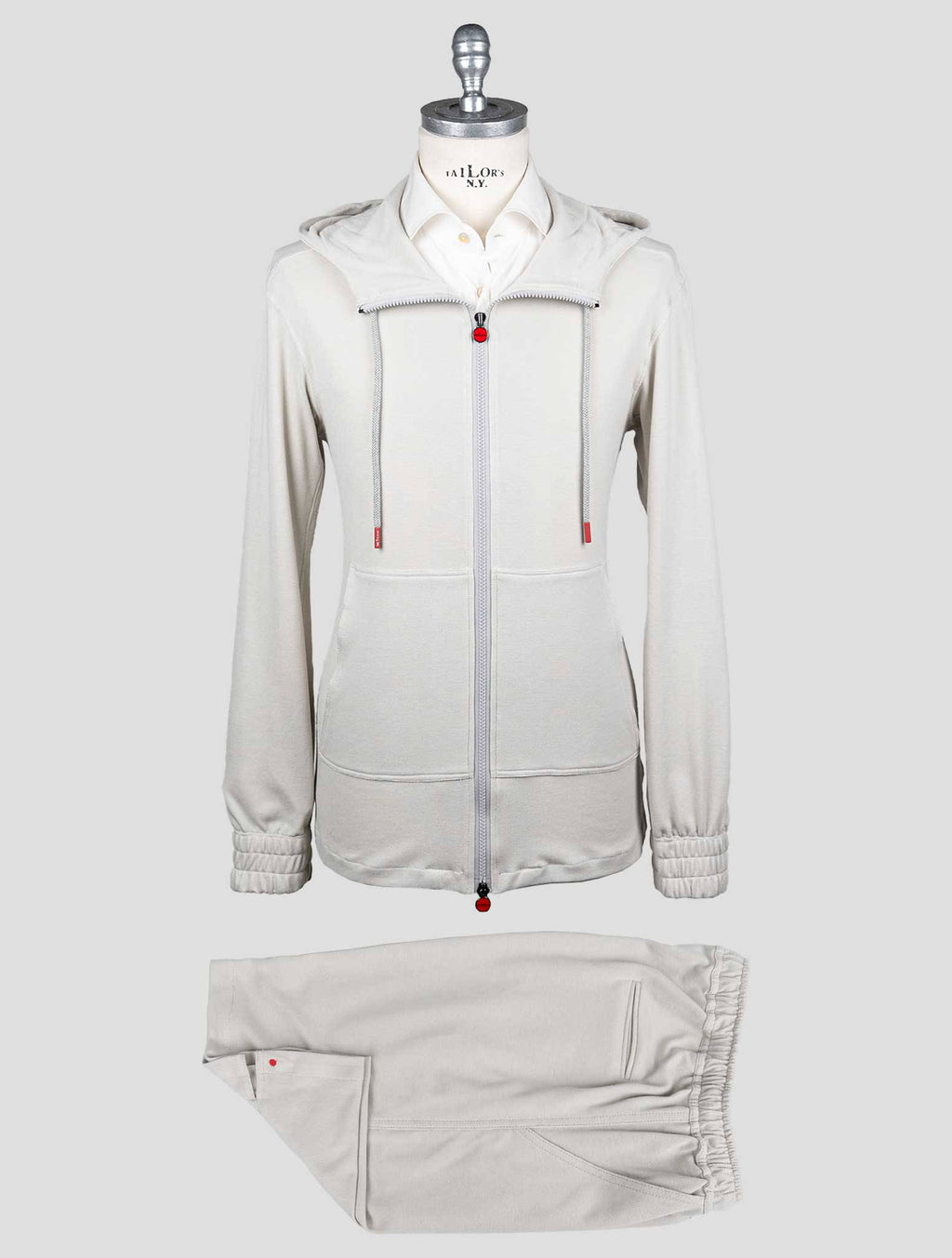 Kiton Beige Cotton Tracksuit Short Pants - view 8