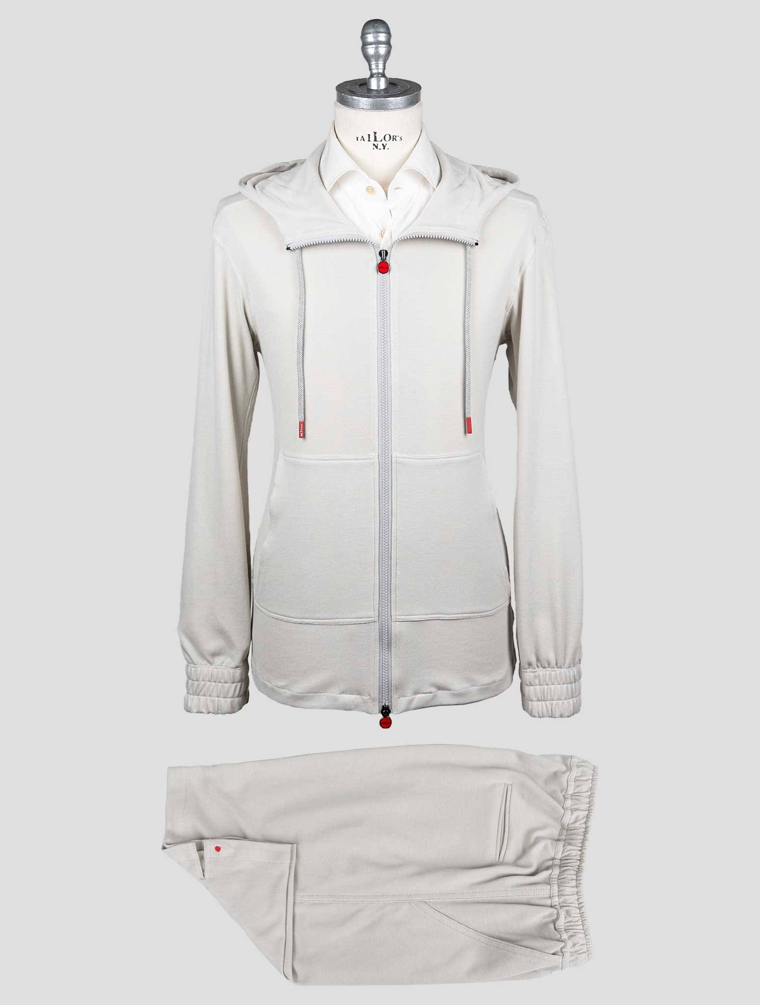 Kiton Beige Cotton Tracksuit Short Pants - view 8