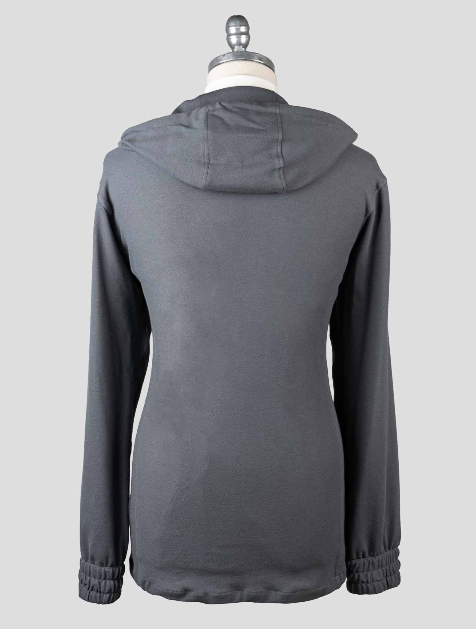 Kiton Gray Cotton Tracksuit Short Pants - view 8