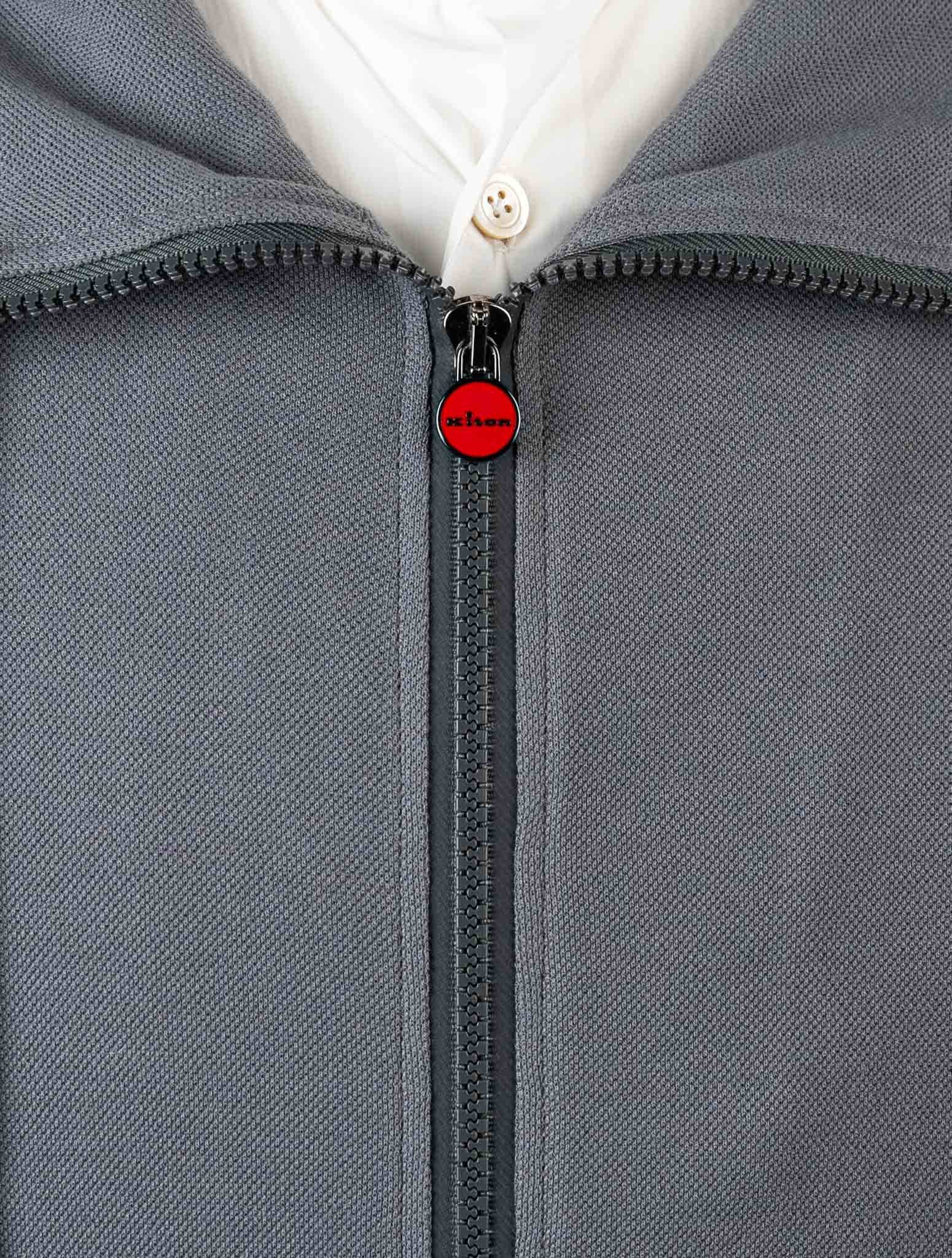 Kiton Gray Cotton Tracksuit Short Pants - view 5