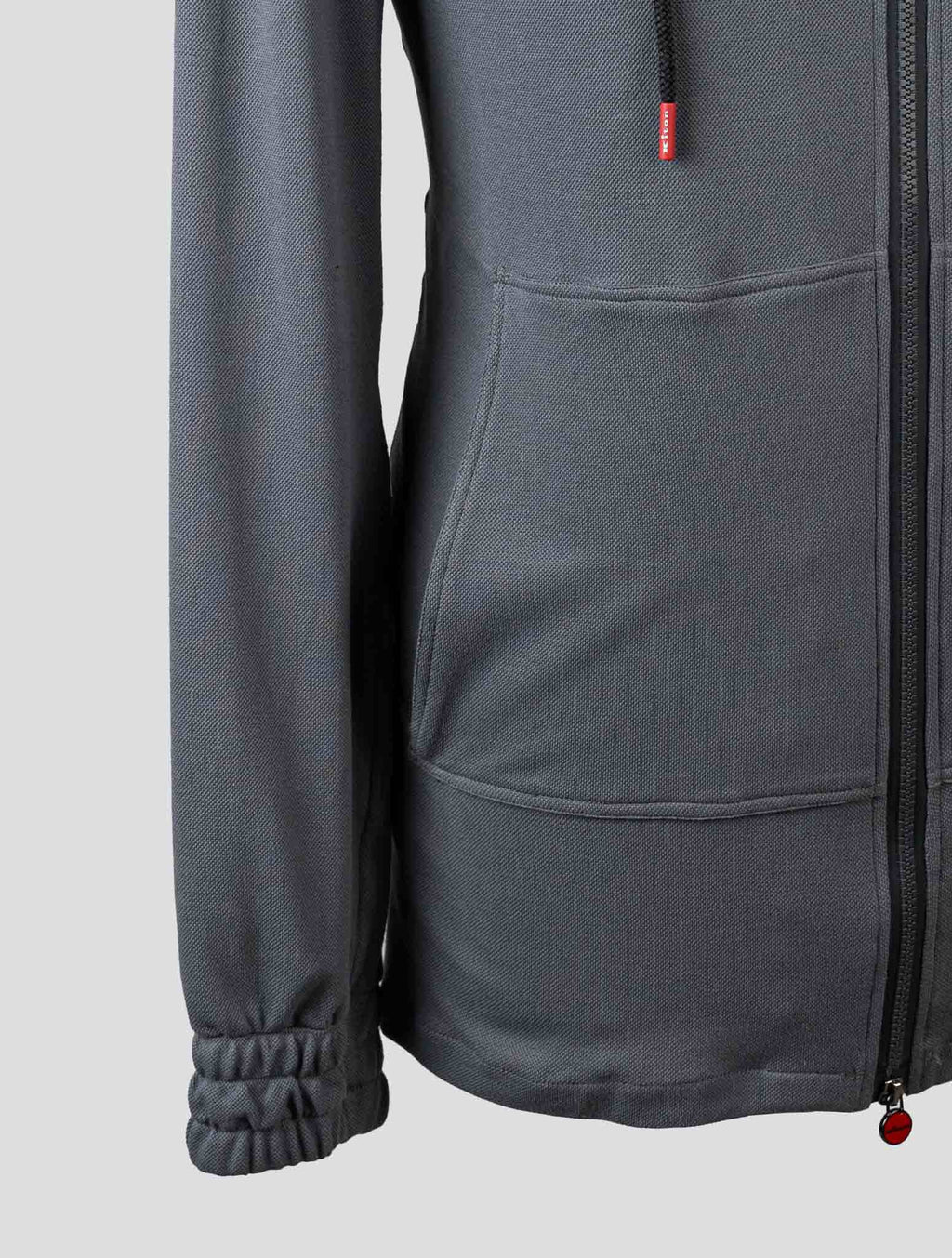 Kiton Gray Cotton Tracksuit Short Pants - view 3