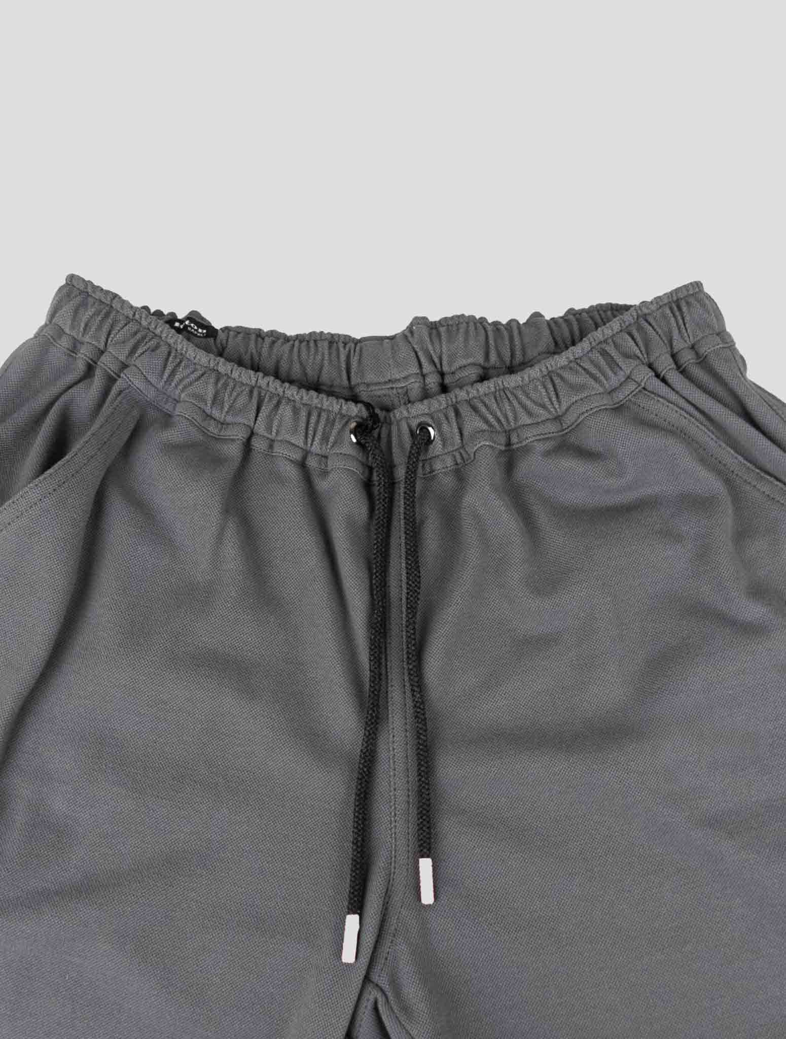 Kiton Gray Cotton Tracksuit Short Pants - view 6