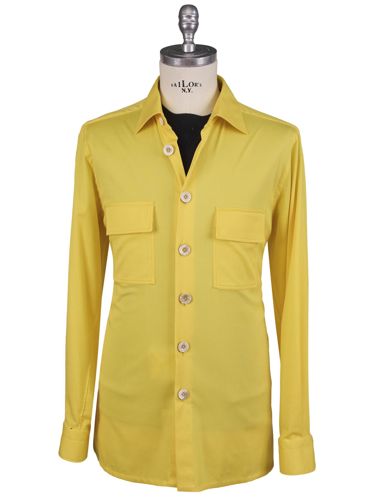 Kiton Yellow Lyocell Ea Shirt