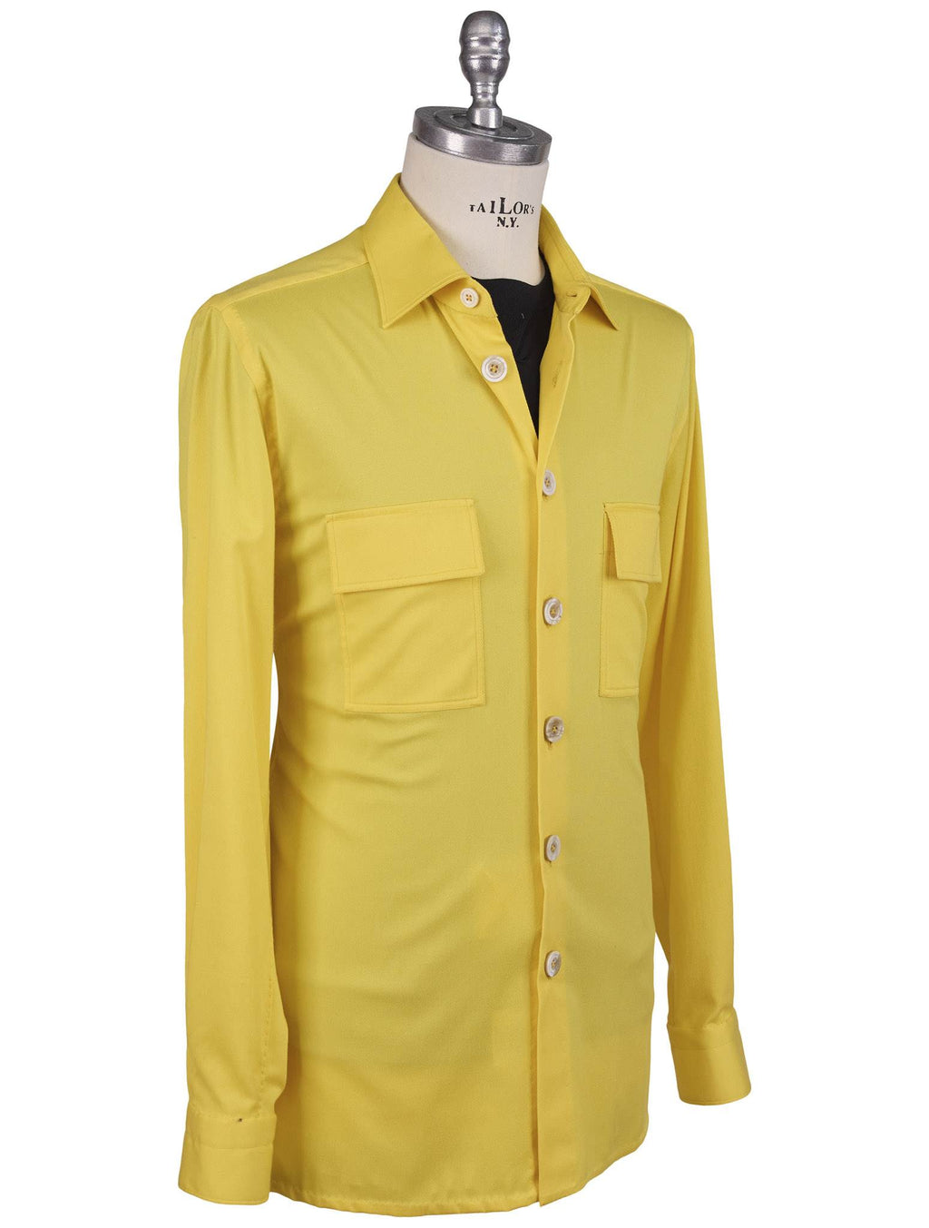 Kiton Yellow Lyocell Ea Shirt - view 2
