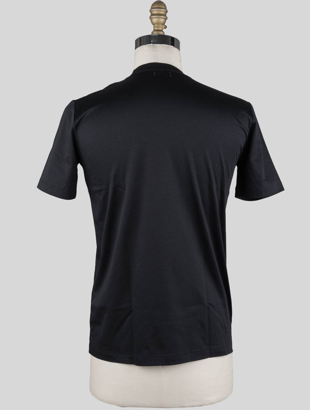 Kiton Black Cotton T-Shirt Black - view 3