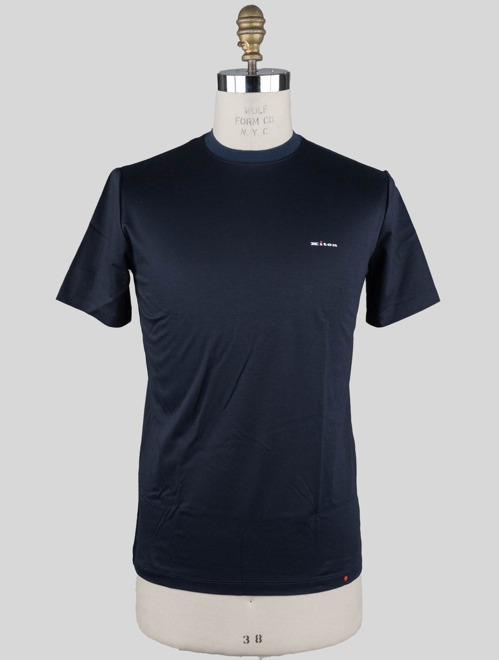 Kiton Blue Cotton T-Shirt Blue - view 5