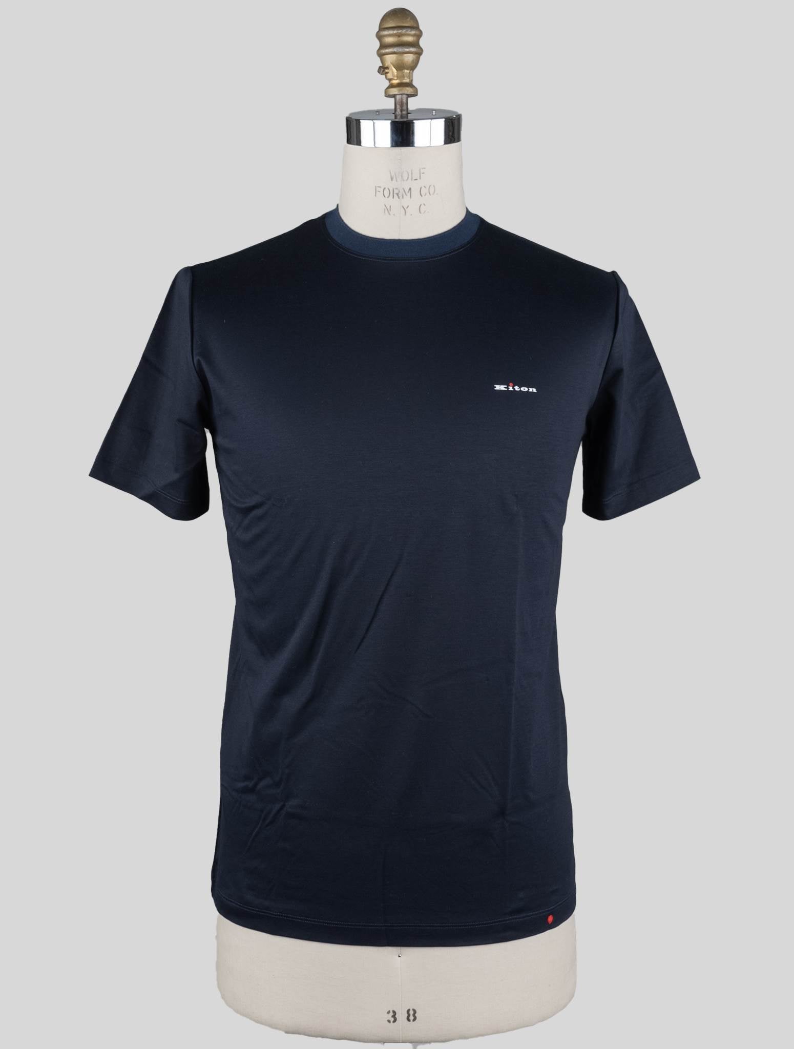 Kiton Blue Cotton T-Shirt Blue