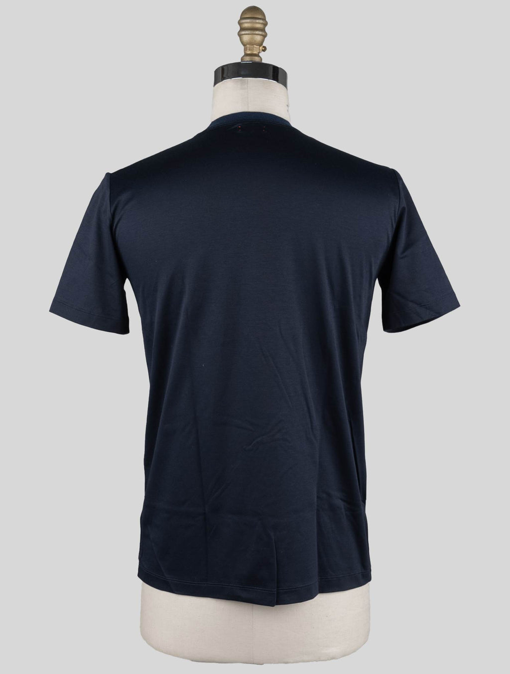 Kiton Blue Cotton T-Shirt Blue - view 6