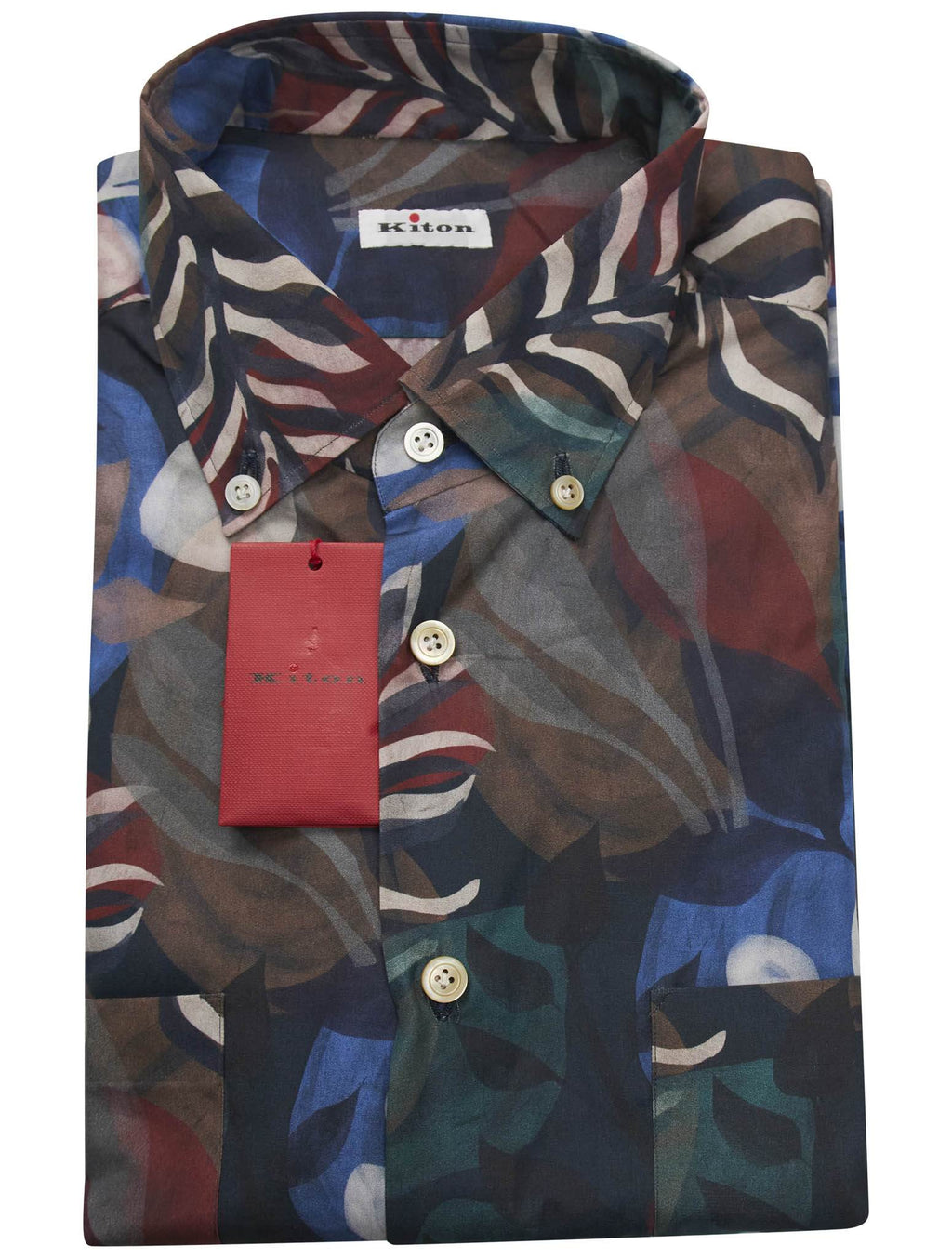 Kiton Multicolor Cotton Shirt Multicolor