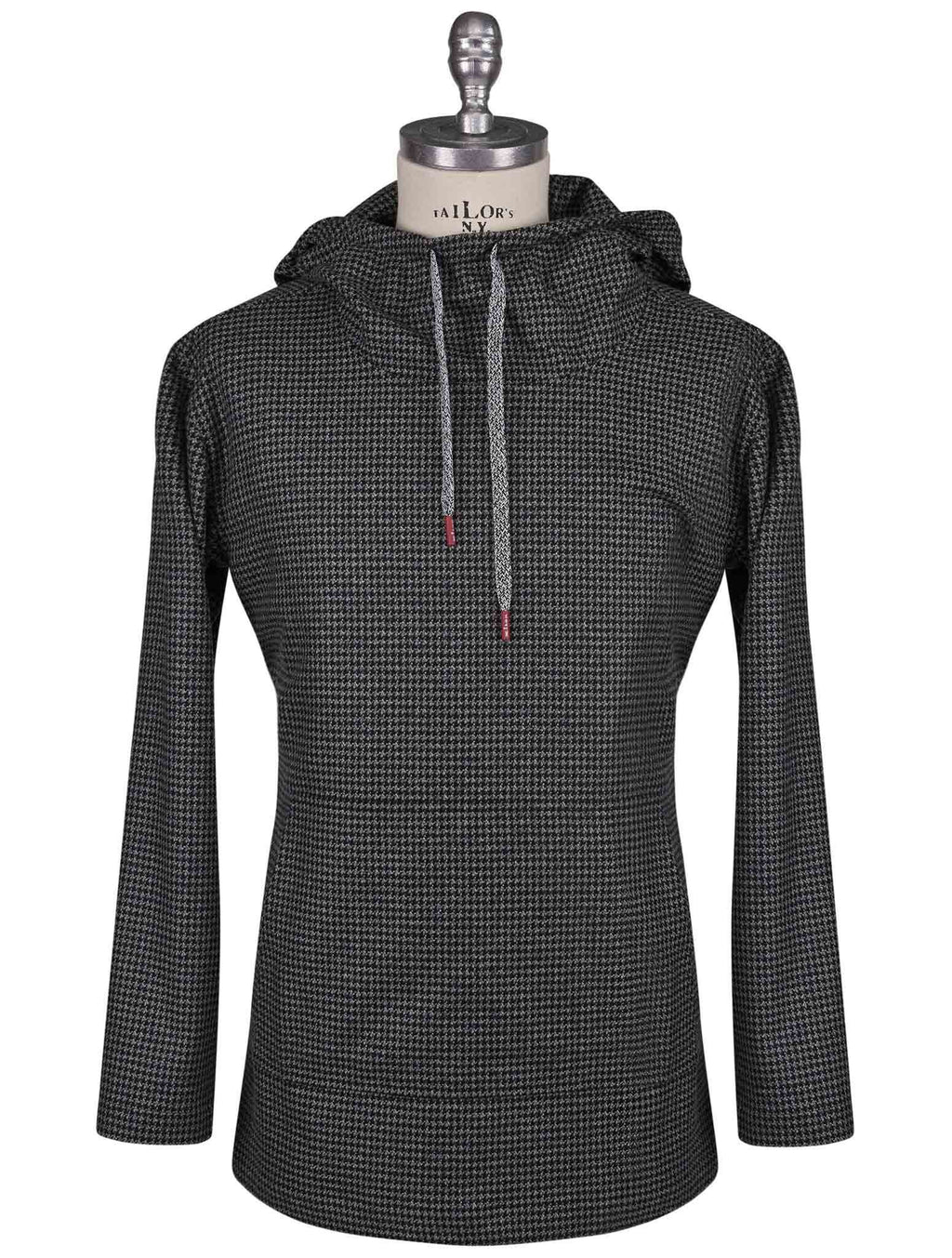 Kiton Gray Black Cashmere Sweater