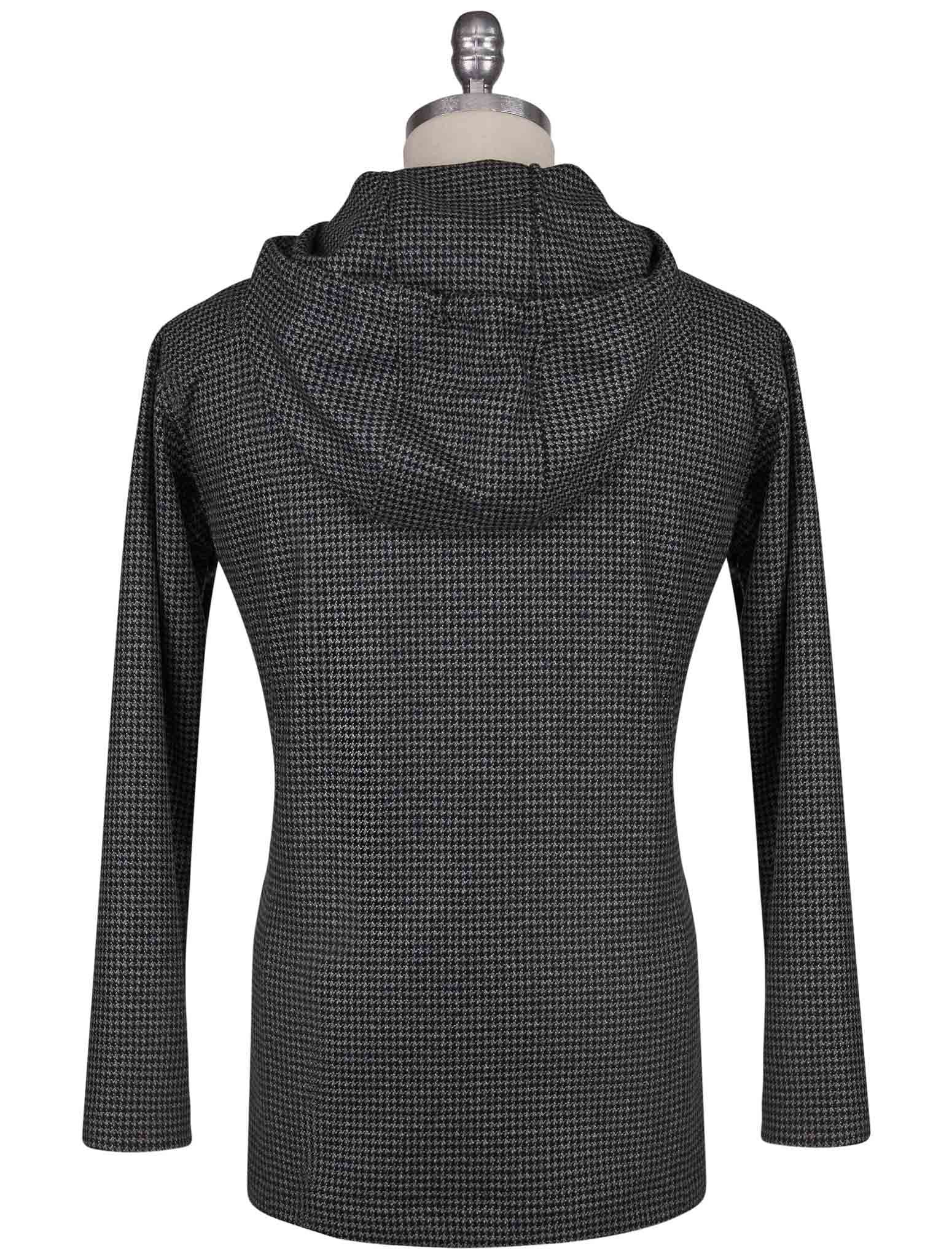 Kiton Gray Black Cashmere Sweater - view 3
