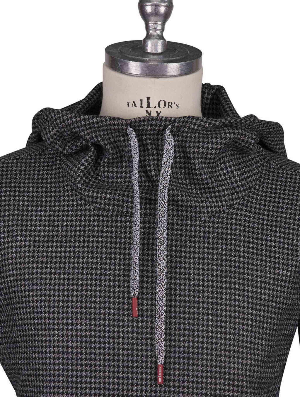 Kiton Gray Black Cashmere Sweater - view 6