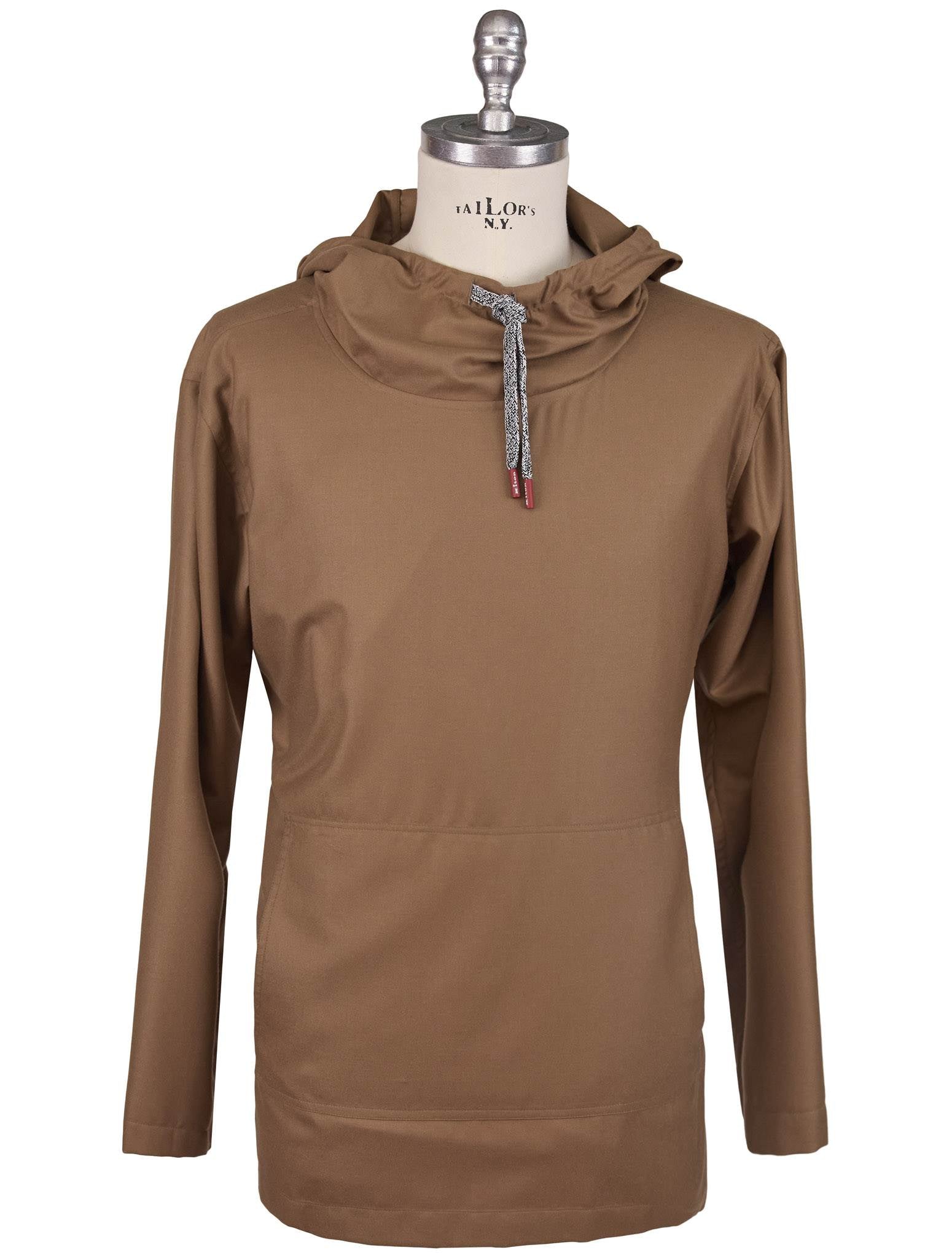 Kiton Brown Virgin Wool Sweater