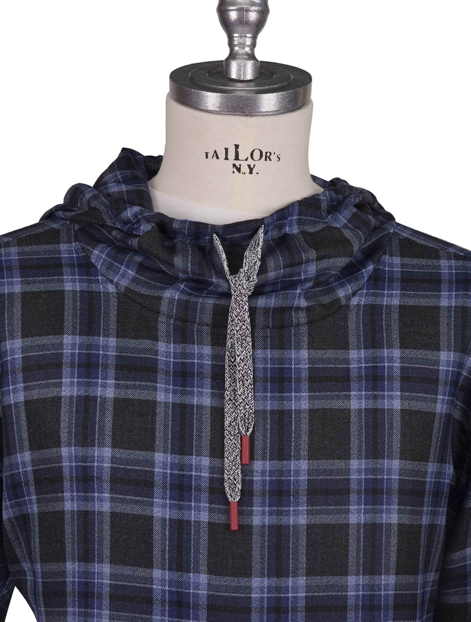 Kiton Blue Cashmere Sweater - view 3