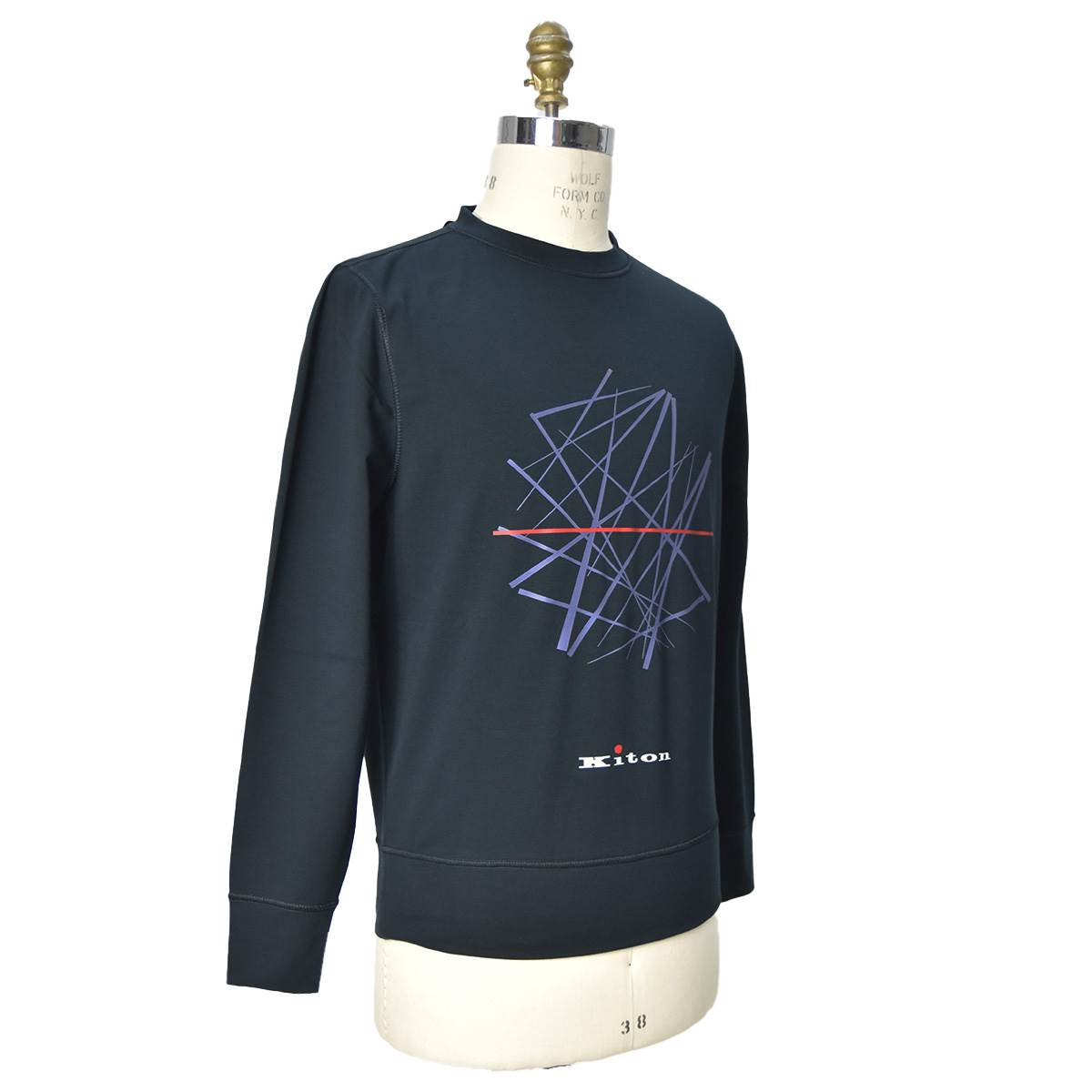 Kiton Blue Cotton Ea Sweater Crewneck Blue - view 2