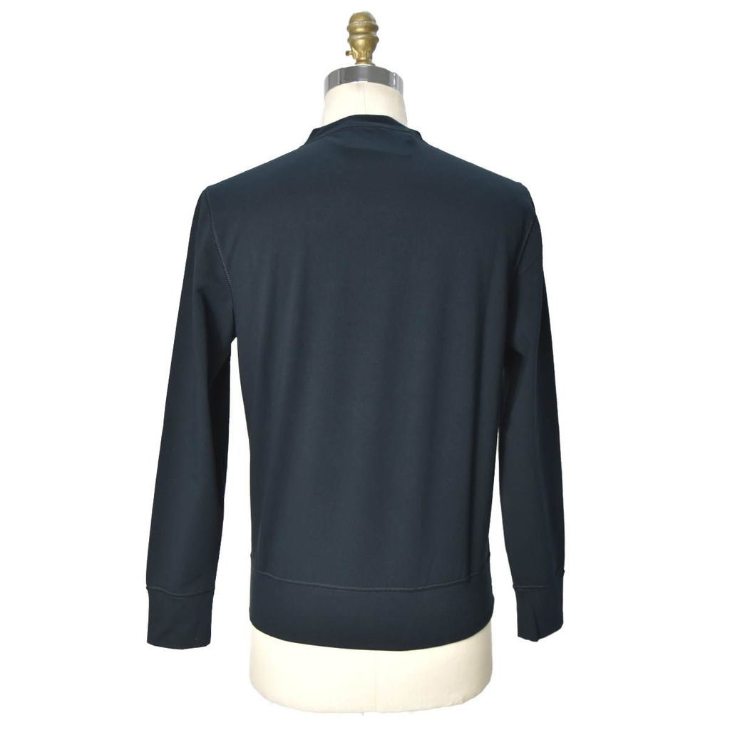 Kiton Blue Cotton Ea Sweater Crewneck Blue - view 4