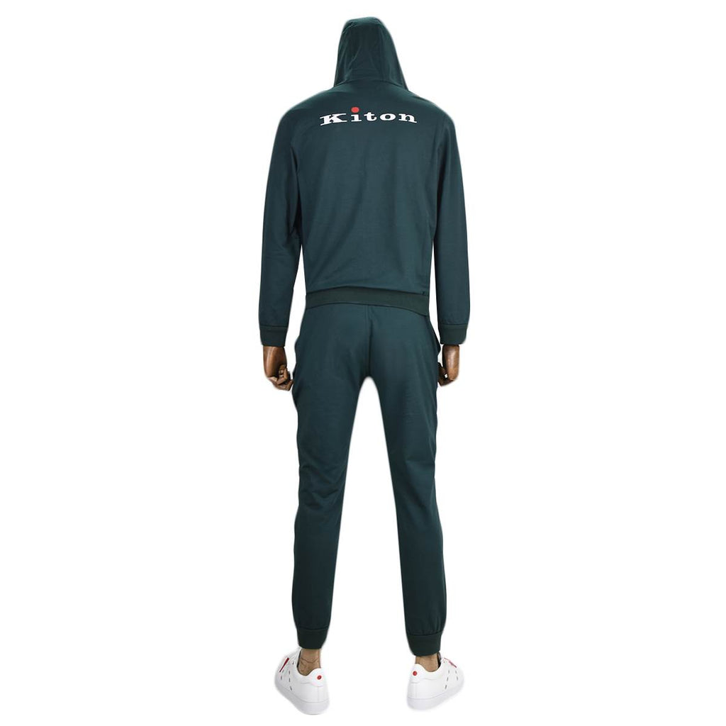 Kiton Green Cotton Ea Tracksuit - view 3