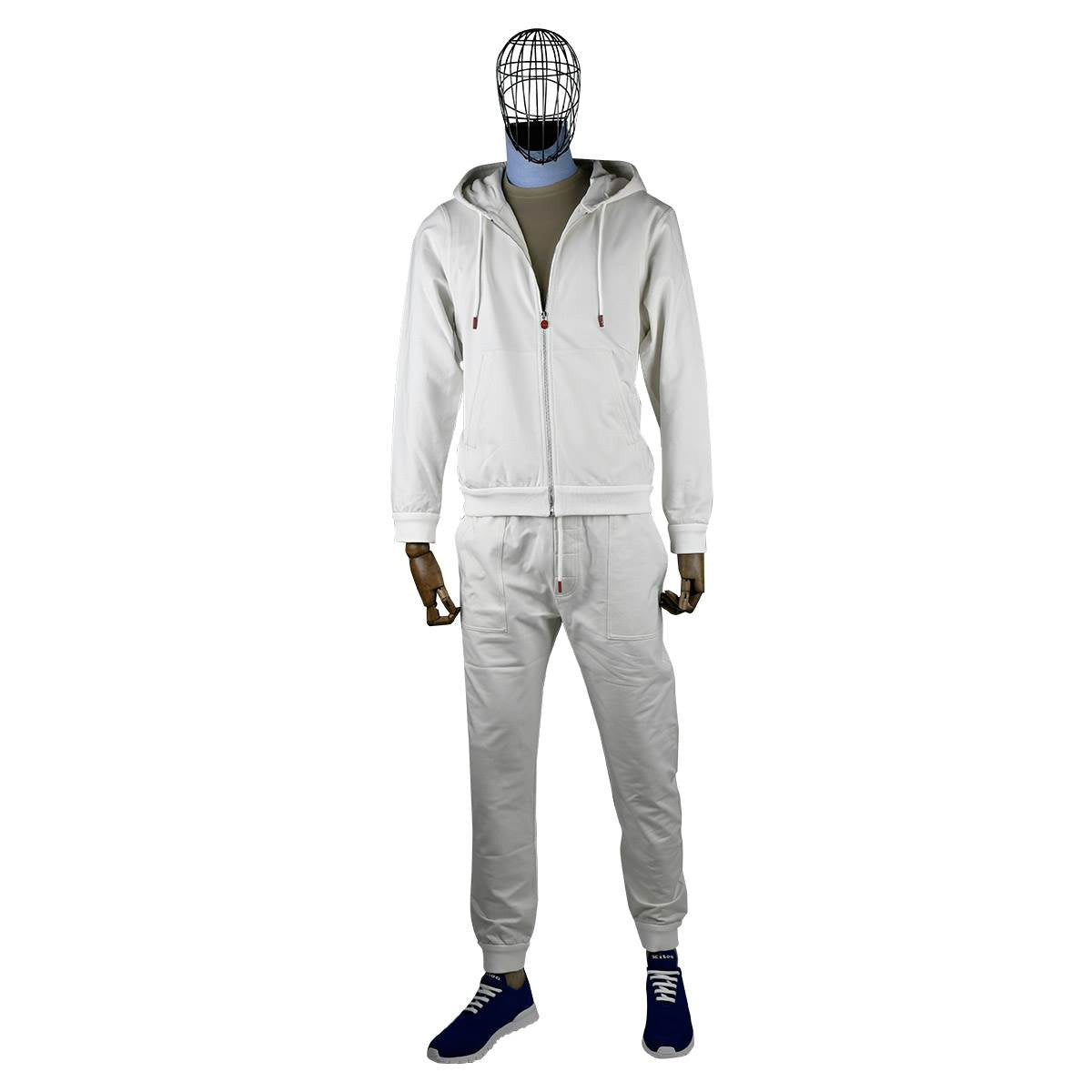Kiton White Cotton Ea Tracksuit