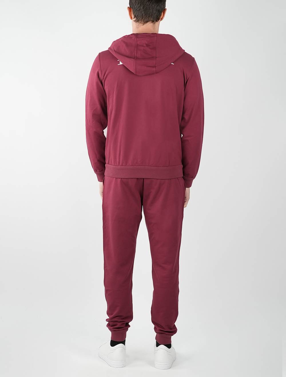 Kiton Burgundy Cotton Ea Tracksuit - view 19