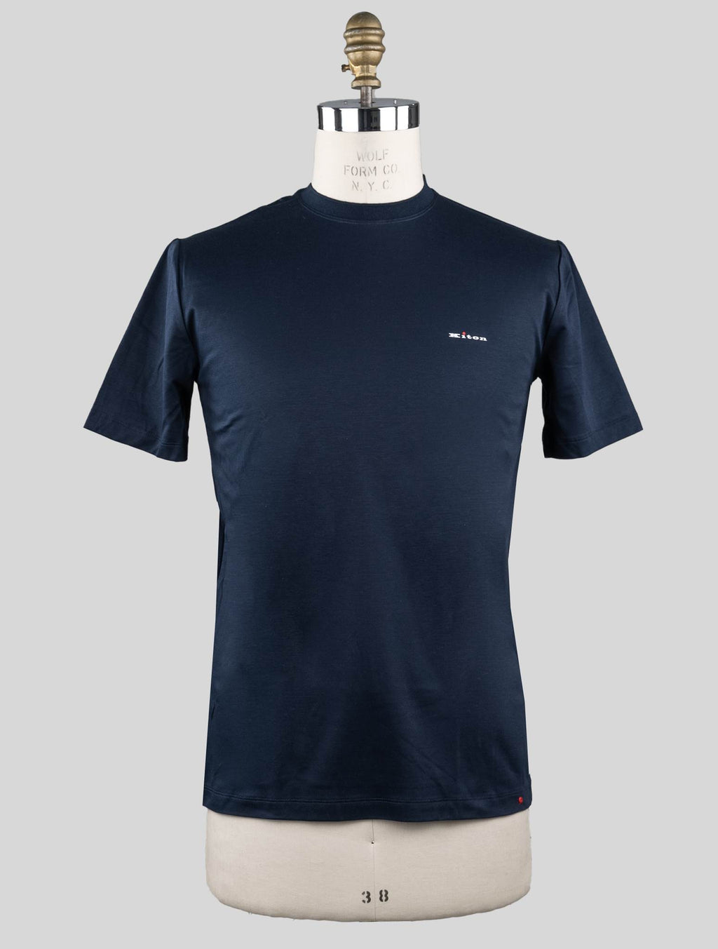 Kiton Blue Cotton T-Shirt Blue - view 6