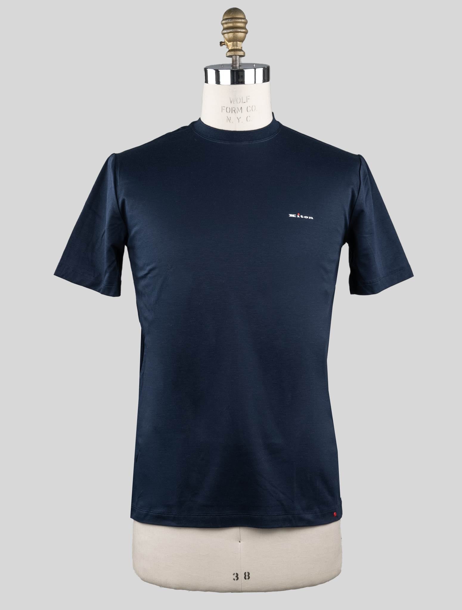 Kiton Blue Cotton T-Shirt Blue