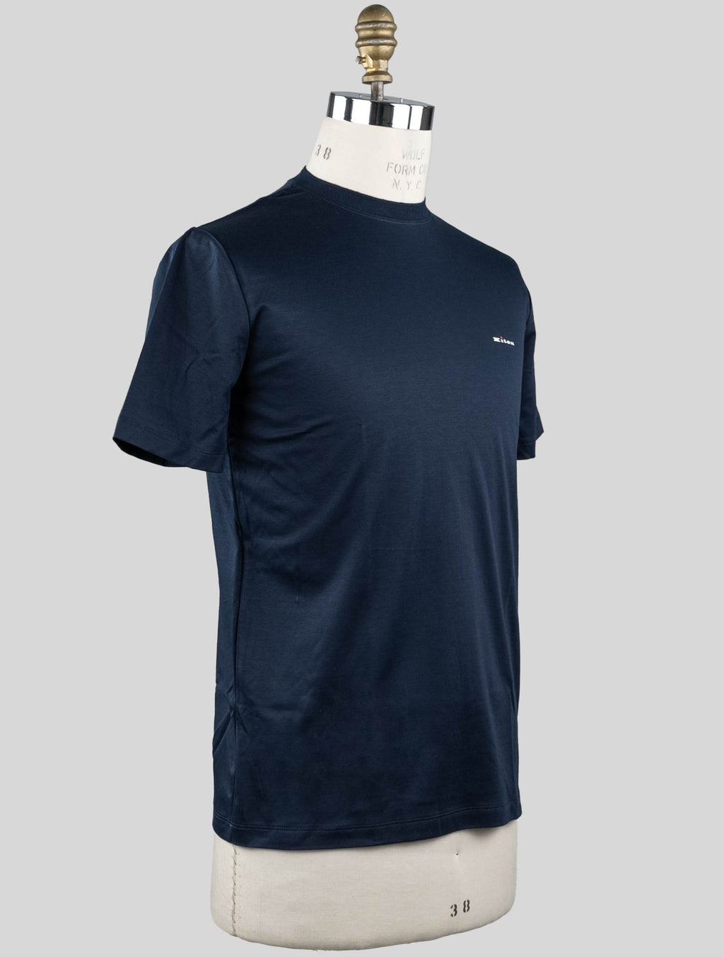 Kiton Blue Cotton T-Shirt Blue - view 2