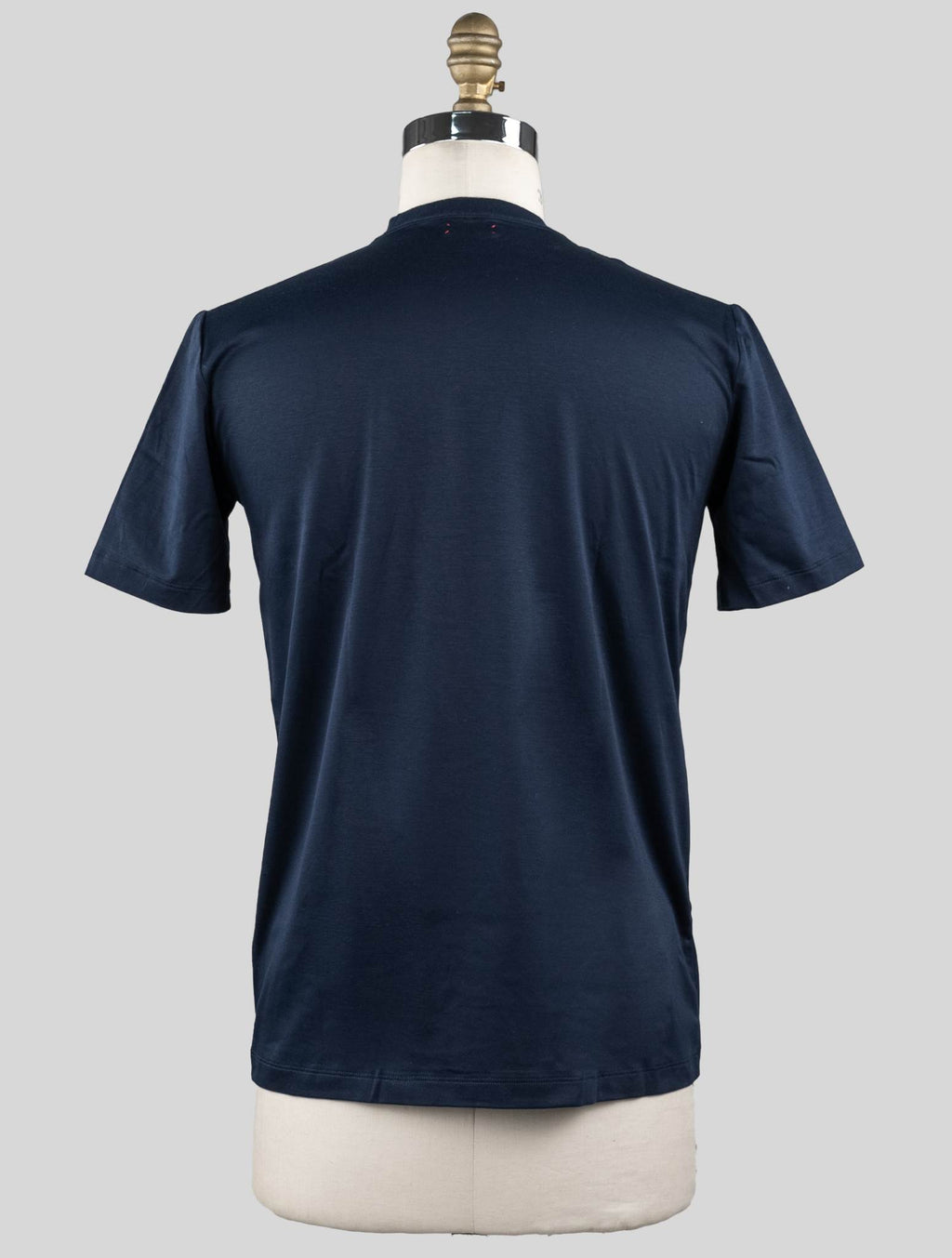 Kiton Blue Cotton T-Shirt Blue - view 5