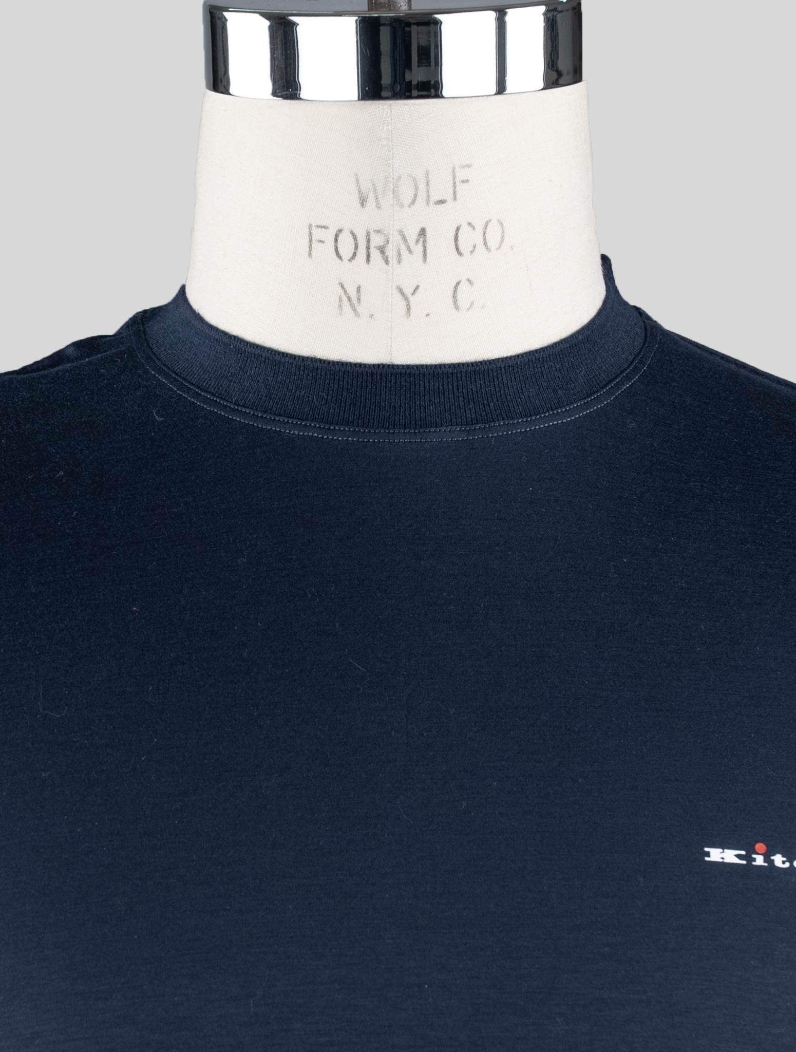 Kiton Blue Cotton T-Shirt Blue - view 4