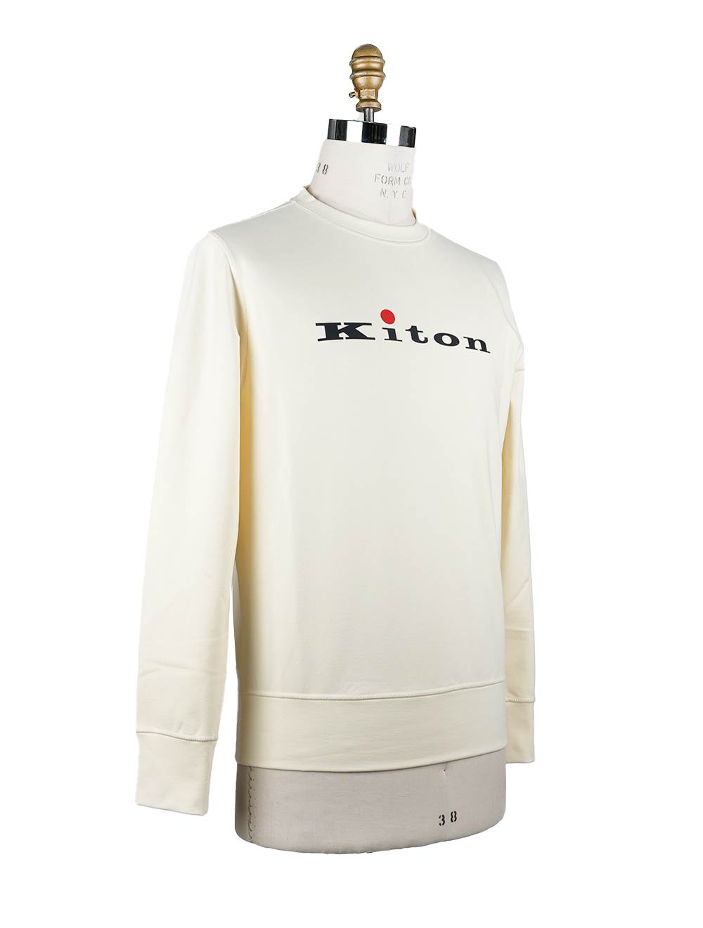 Kiton Beige Cotton Sweater Crewneck - view 2