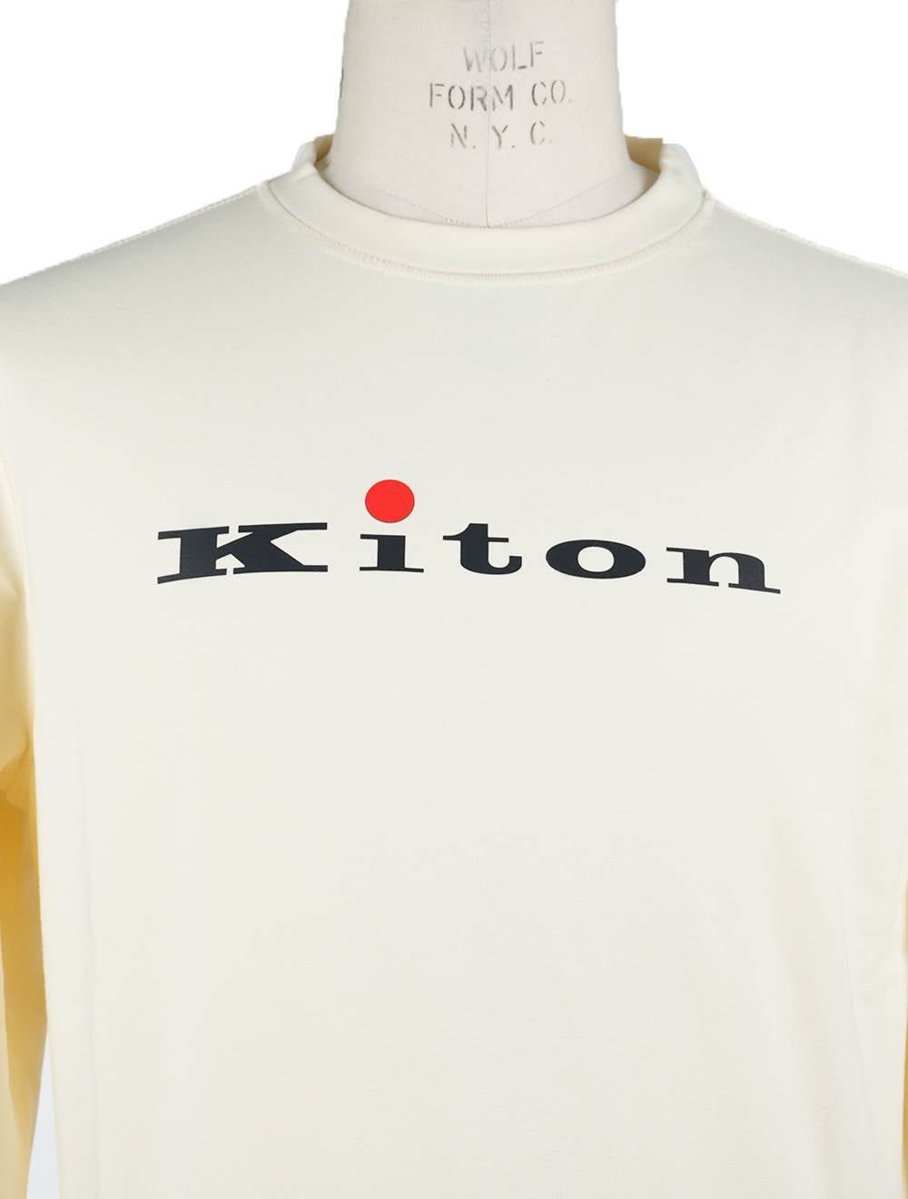 Kiton Beige Cotton Sweater Crewneck - view 3