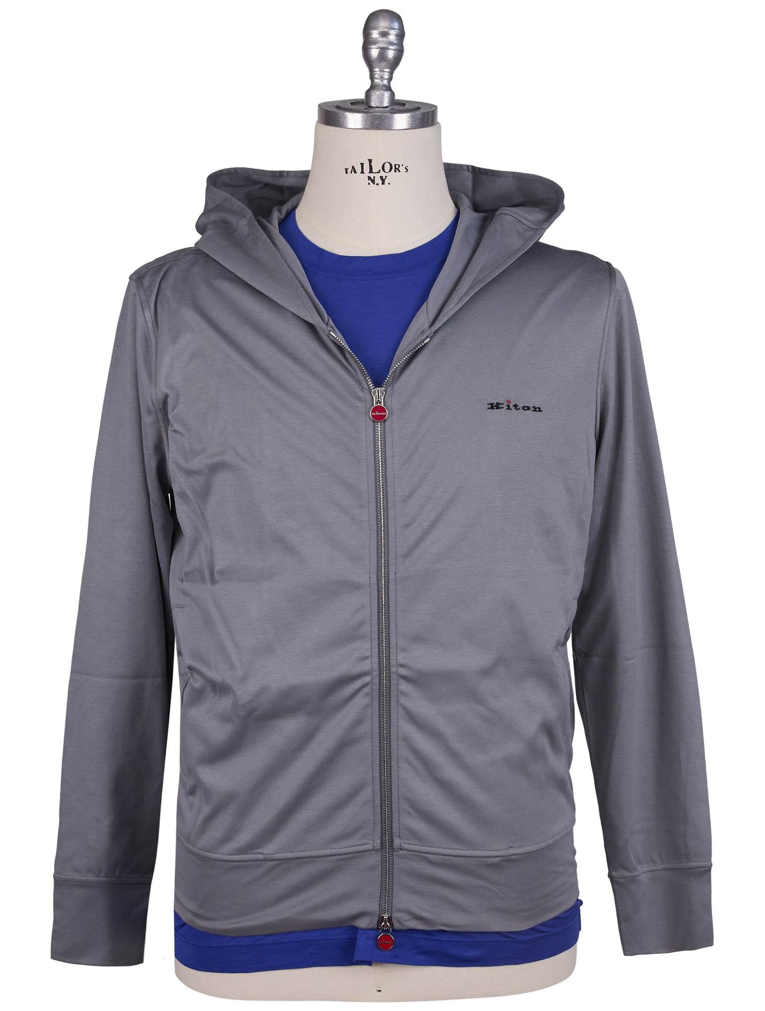 Kiton Gray Cotton Tracksuit - view 2