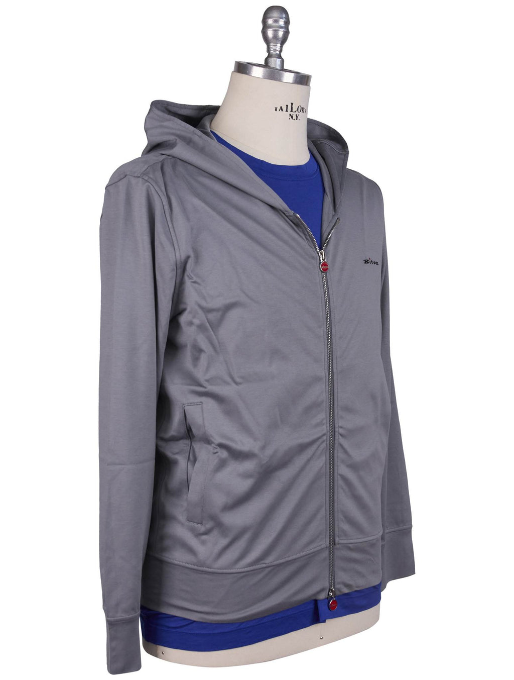 Kiton Gray Cotton Tracksuit - view 3