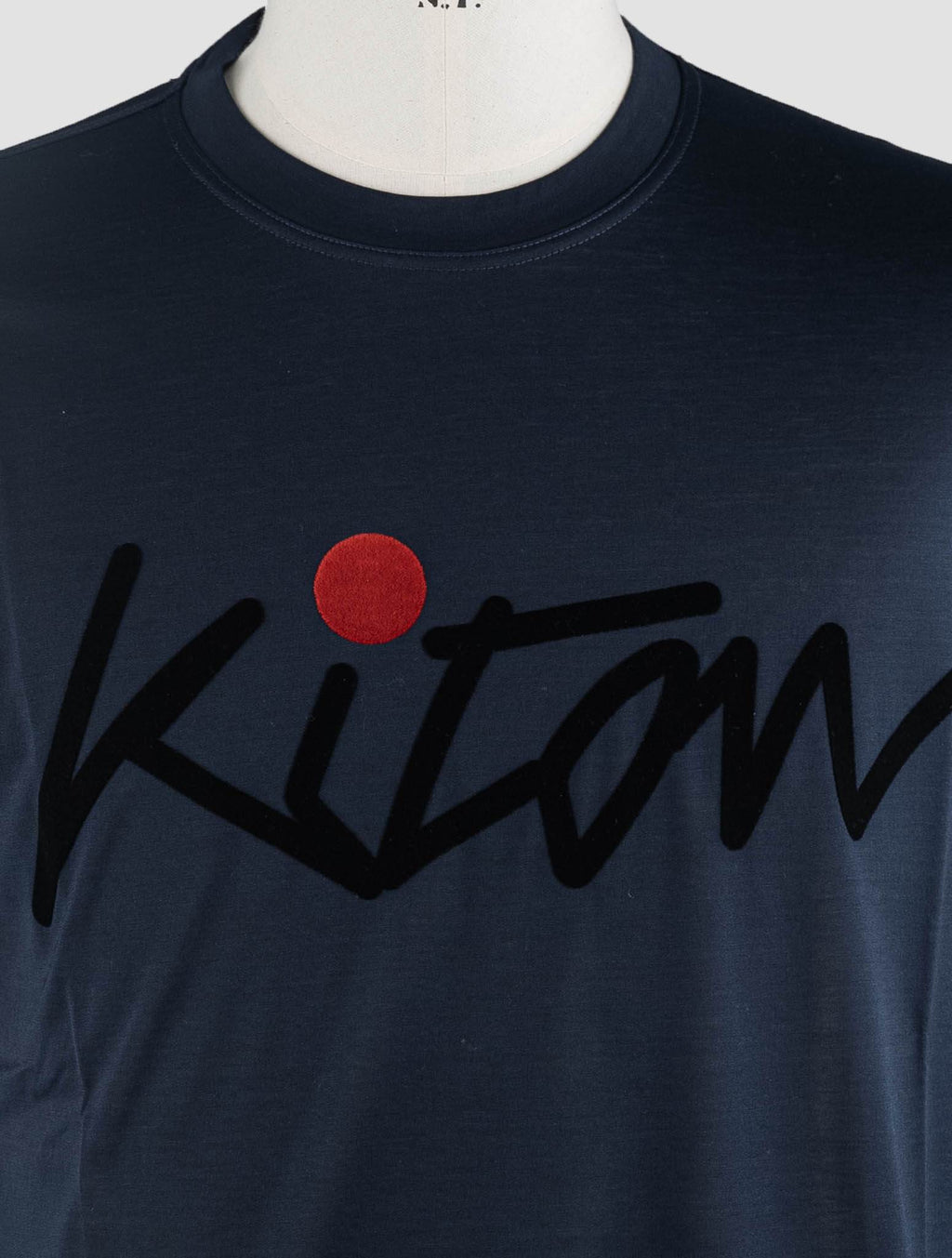 Kiton Blue Navy Cotton T-Shirt Blue - view 3