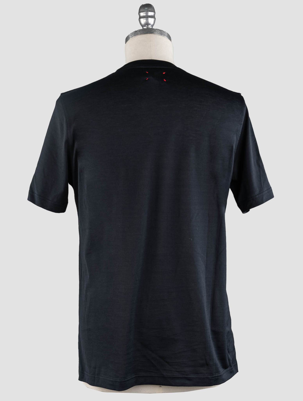 Kiton Black Cotton T-Shirt Black - view 4