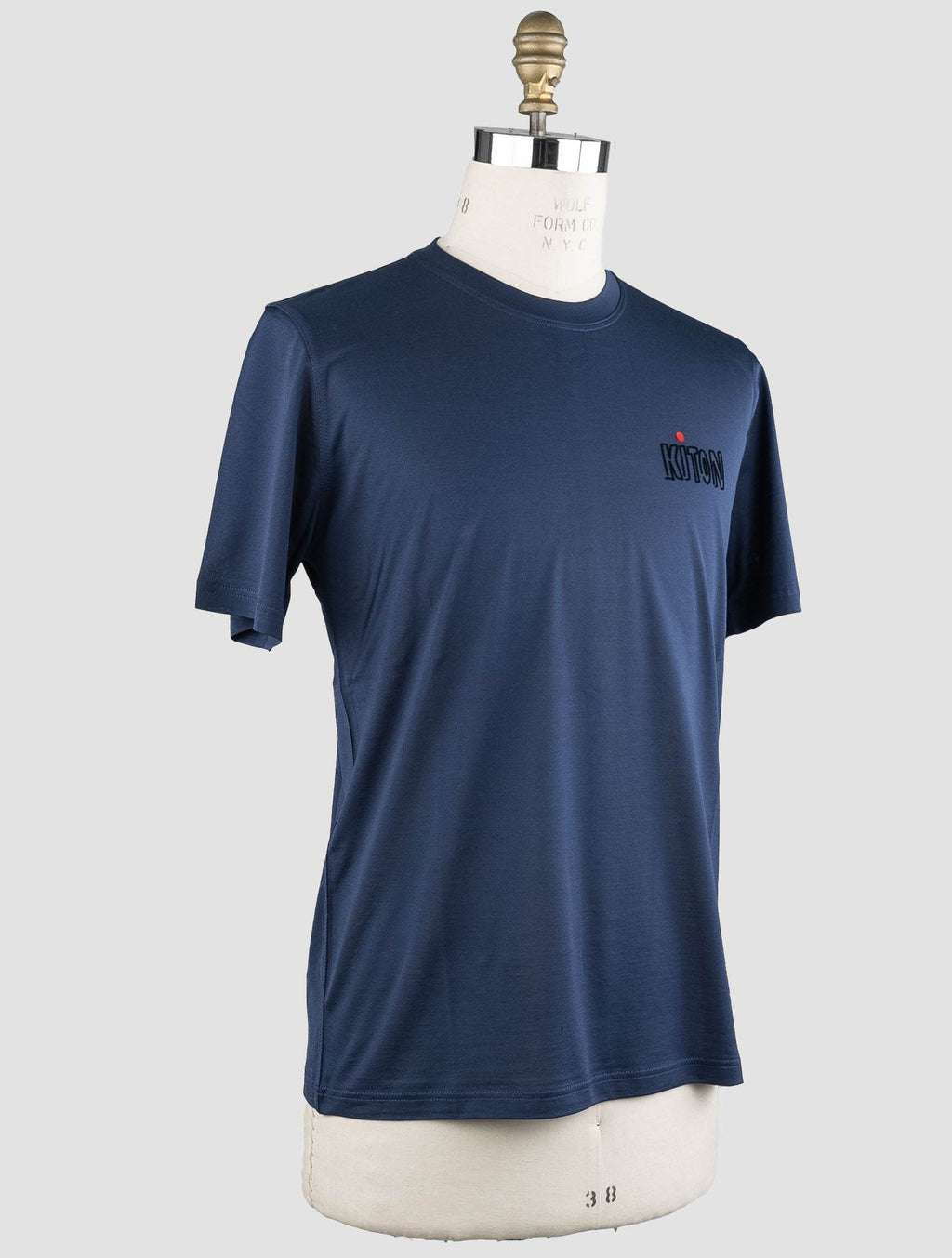 Kiton Blue Cotton T-Shirt Blue - view 2