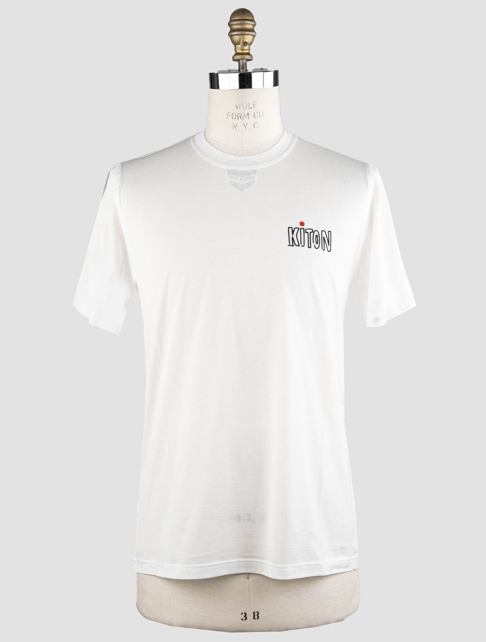 Kiton White Cotton T-Shirt - view 3