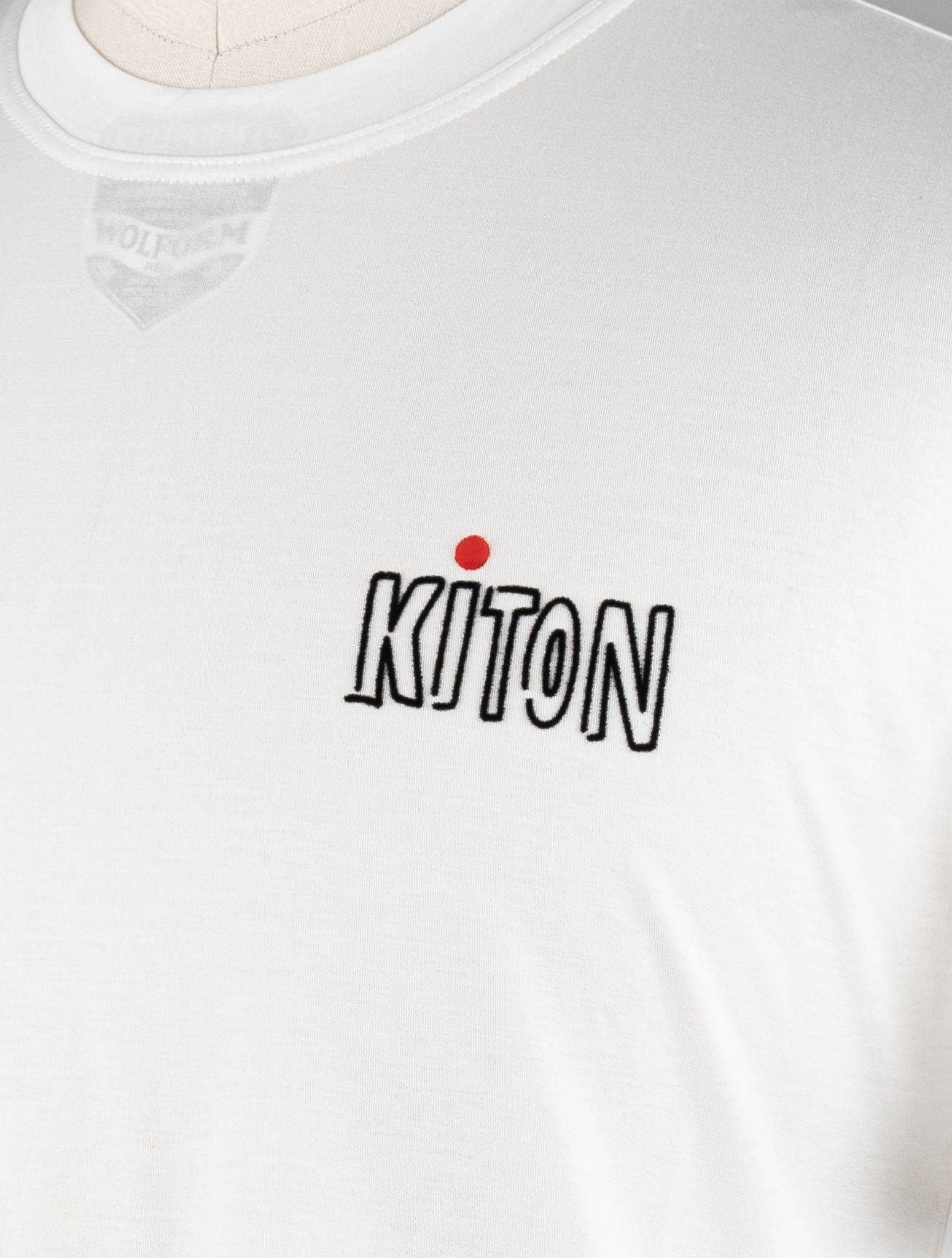 Kiton White Cotton T-Shirt - view 6