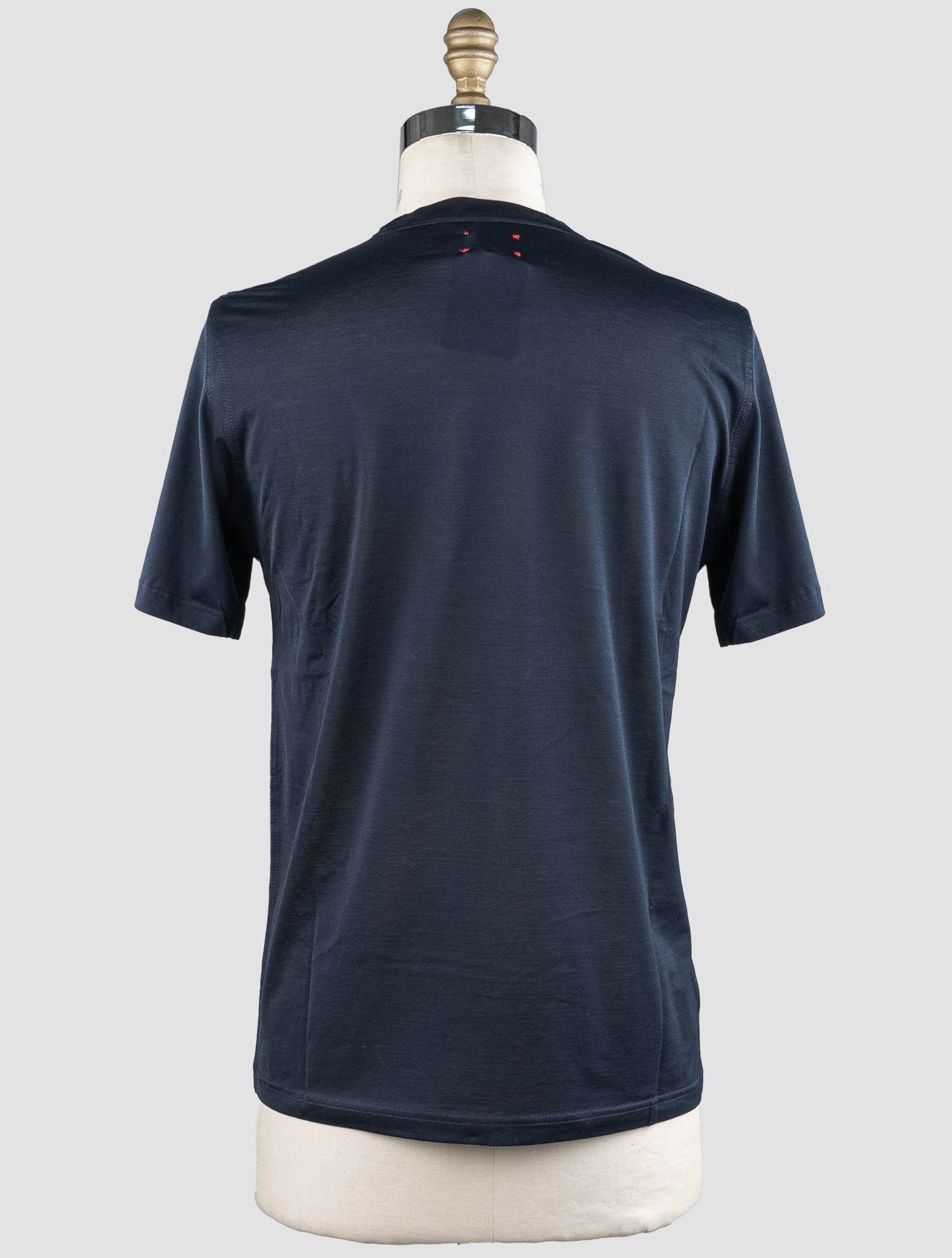 Kiton Blue Navy Cotton T-Shirt Blue - view 6