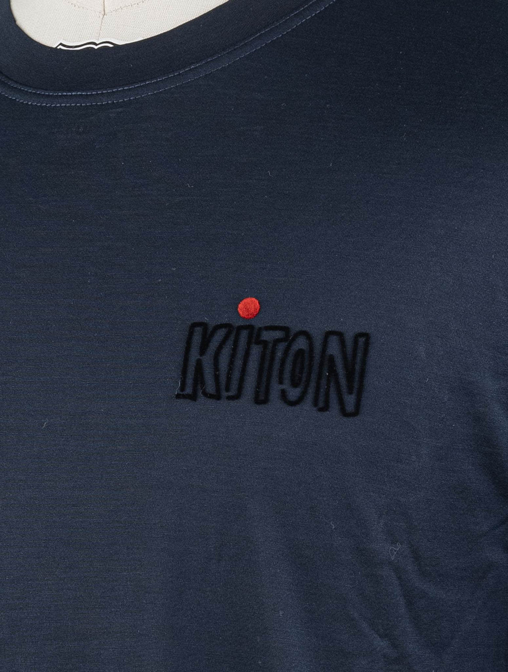 Kiton Blue Navy Cotton T-Shirt Blue - view 4