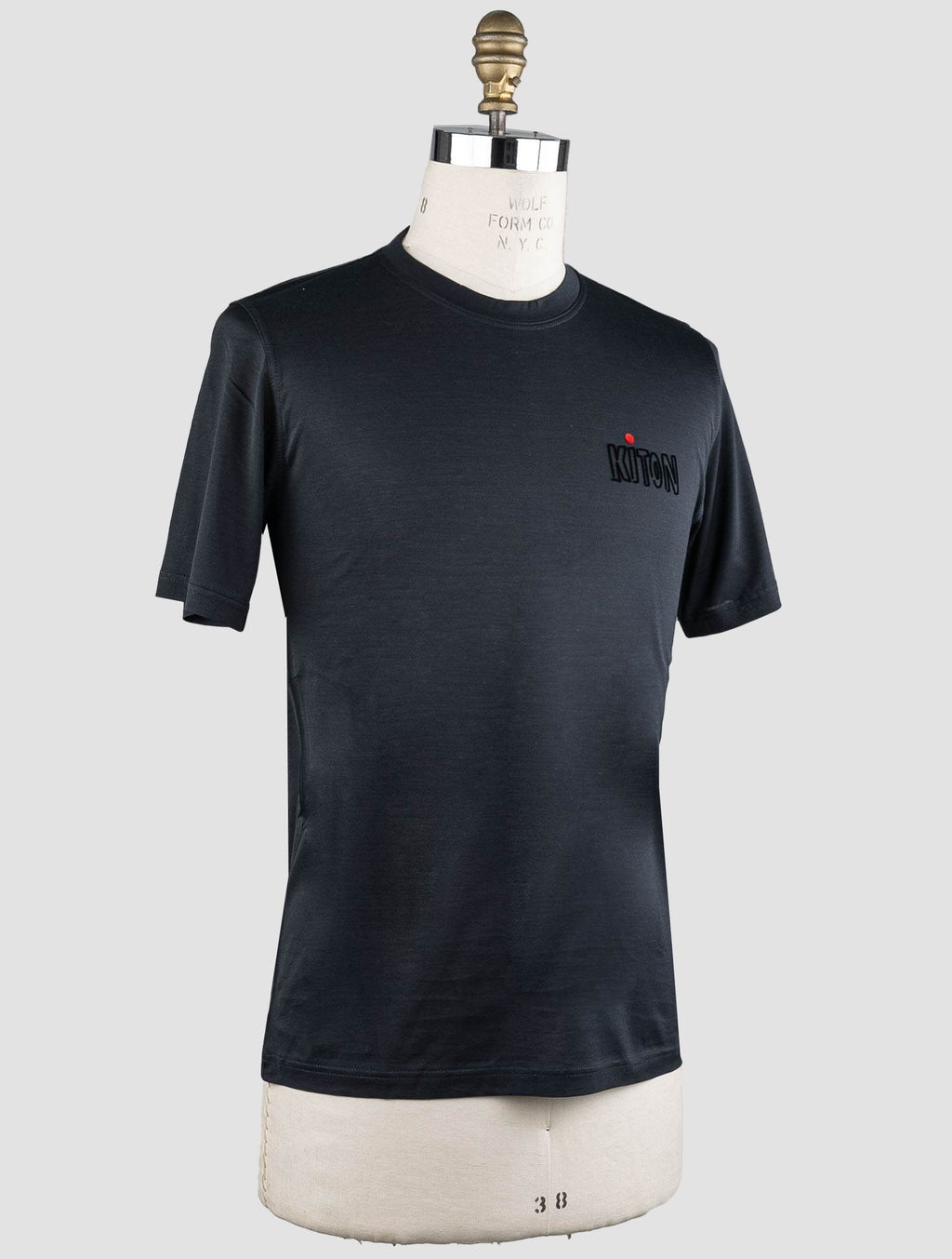 Kiton Black Cotton T-Shirt Black - view 2