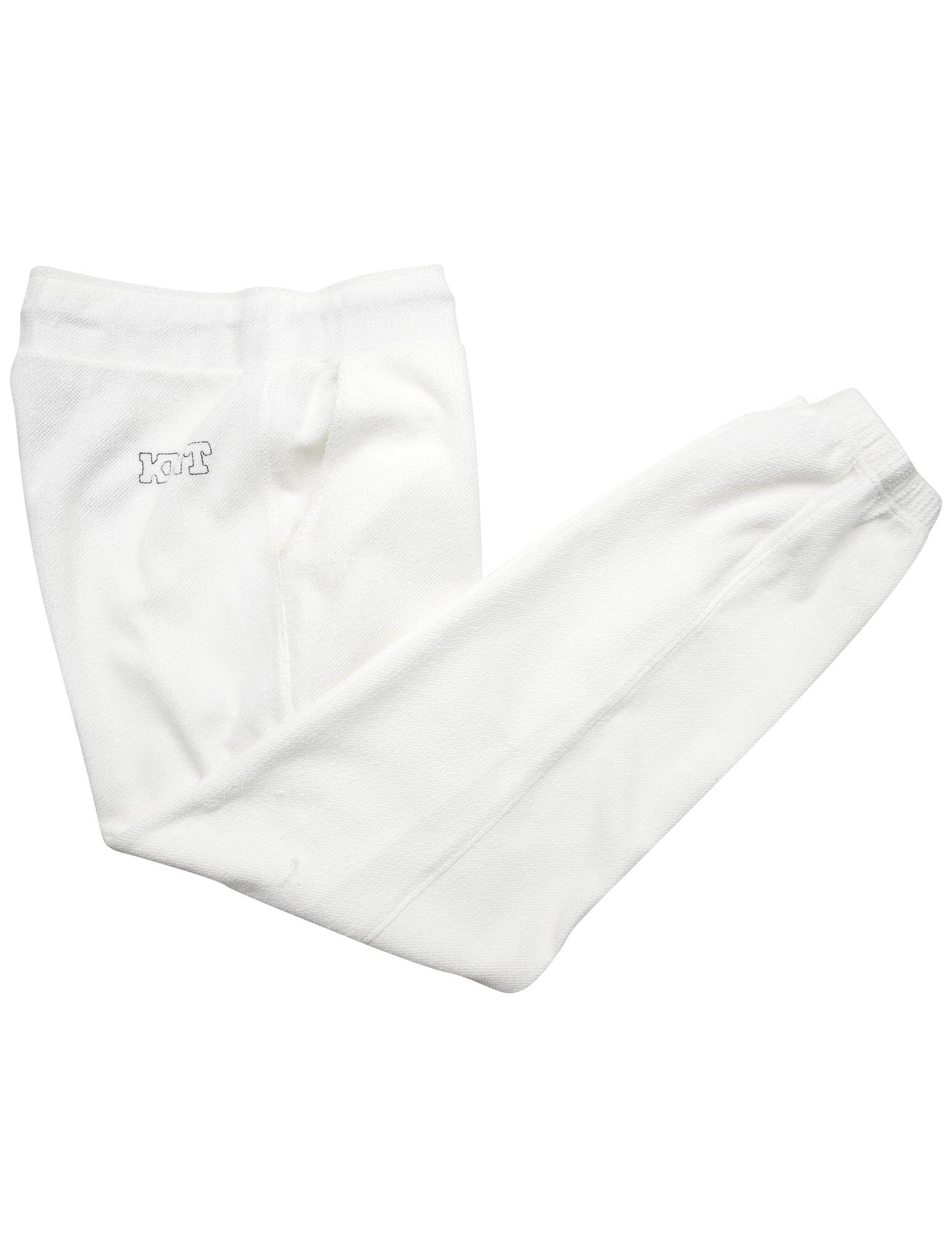 Kiton White Cotton Pa Pants - view 3