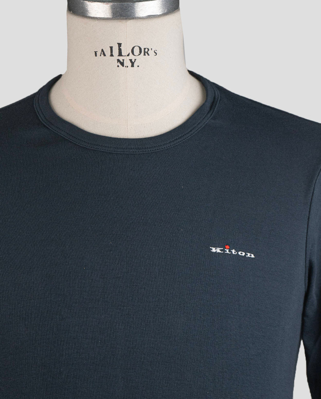 Kiton Blue Navy Cotton Ea T-Shirt Underwear Long Sleeve - view 3