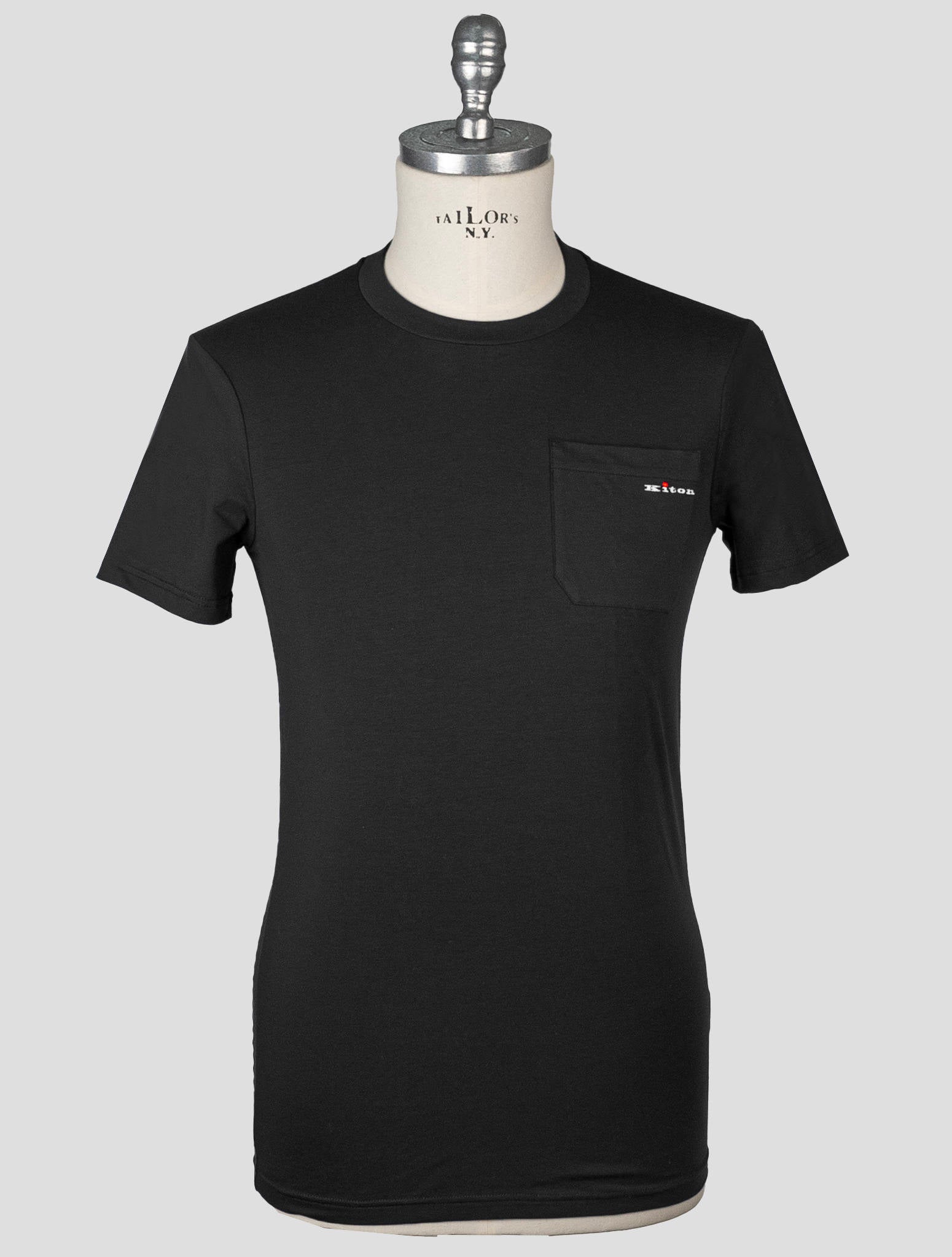Kiton Black Cotton Ea T-Shirt Underwear Black