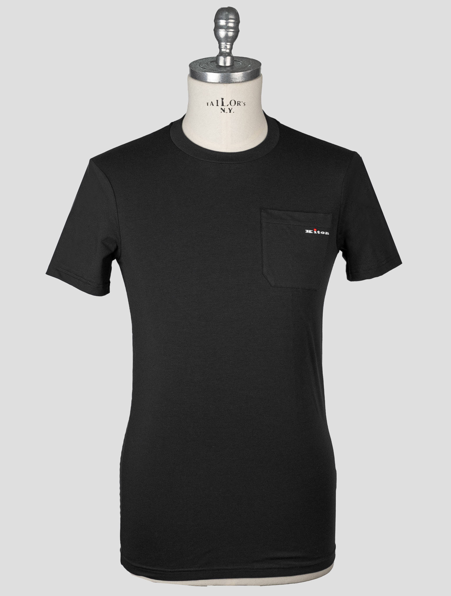 Kiton Black Cotton Ea T-Shirt Underwear Black