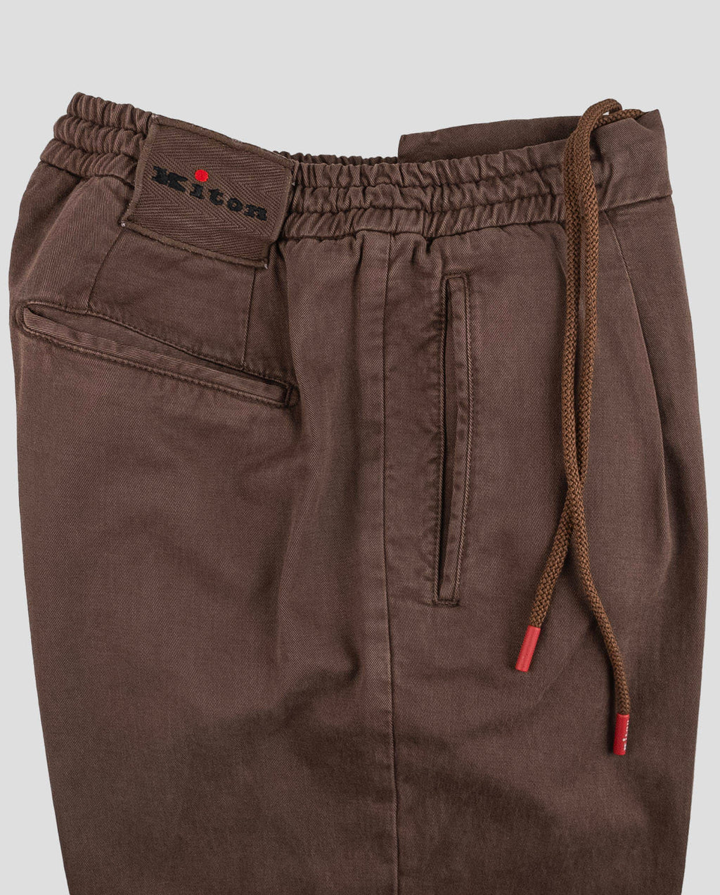 Kiton Brown Lyocell Cotton Ea Pants Brown - view 4