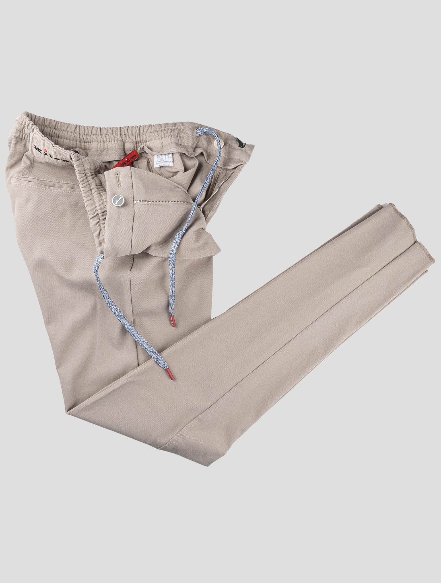 Kiton Beige Cotton Silk Cashmere Ea Pants - view 2