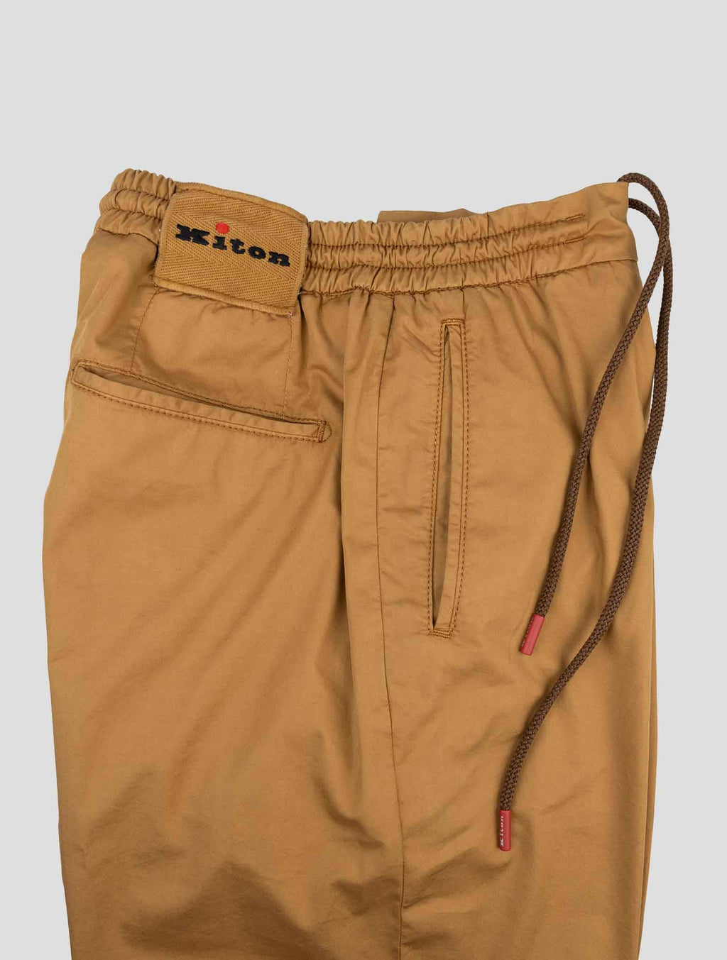 Kiton Brown Cotton Lyocell Ea Pants - view 4